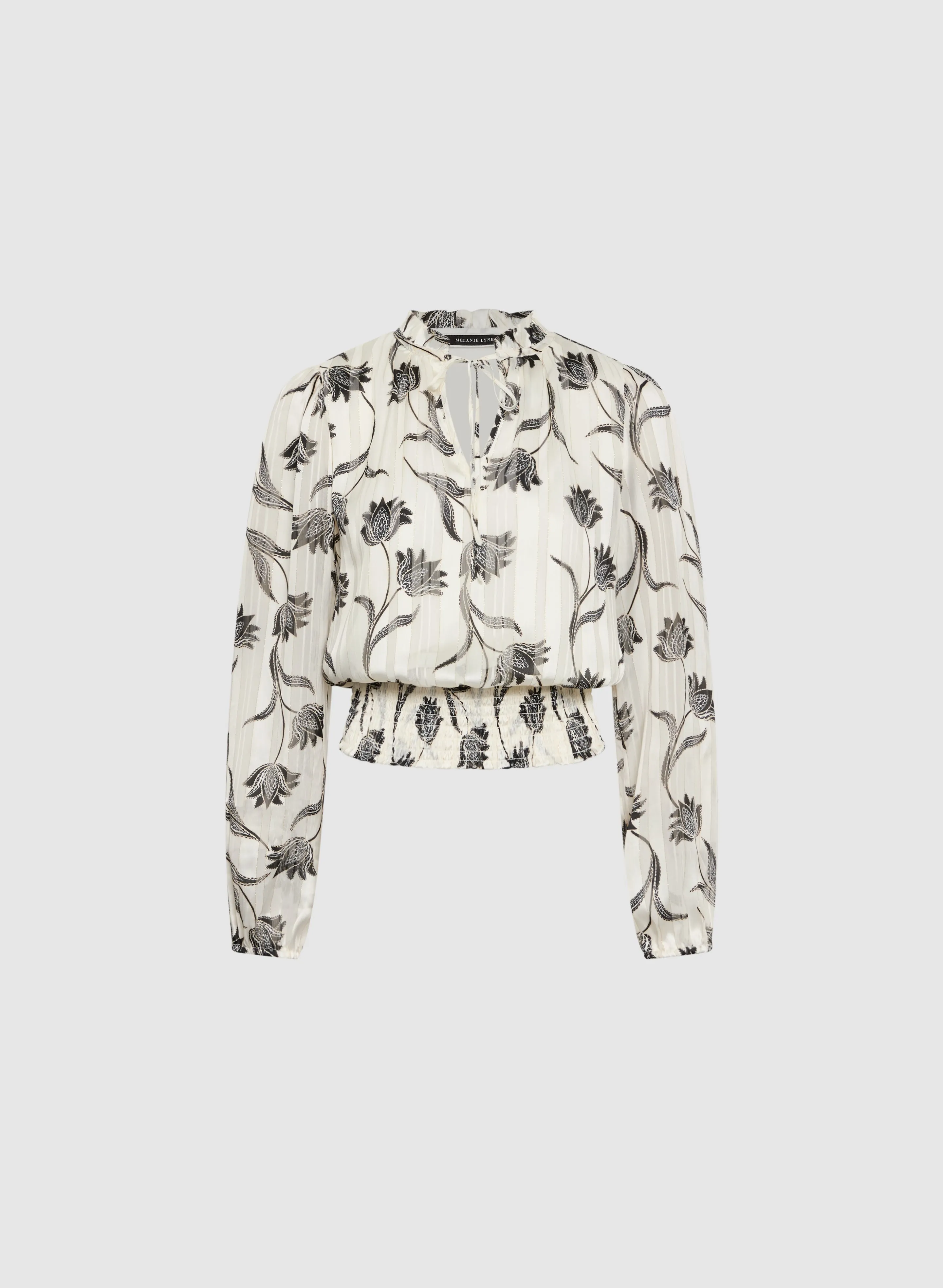 Floral Smocked Hem Blouse sold by Melanie Lyne product image thumbnail 5