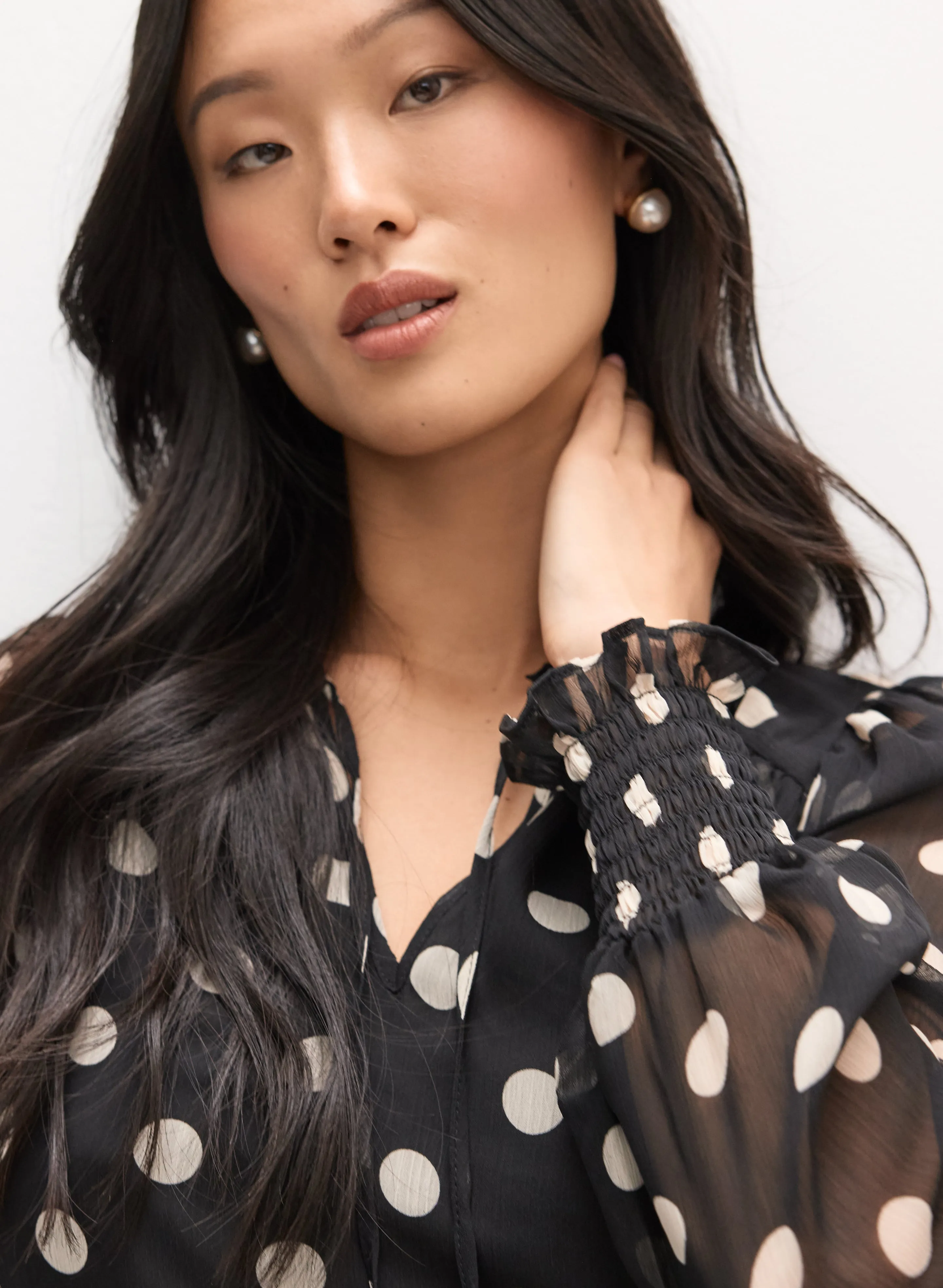 Polka Dot Print Blouse sold by Melanie Lyne product image thumbnail 2