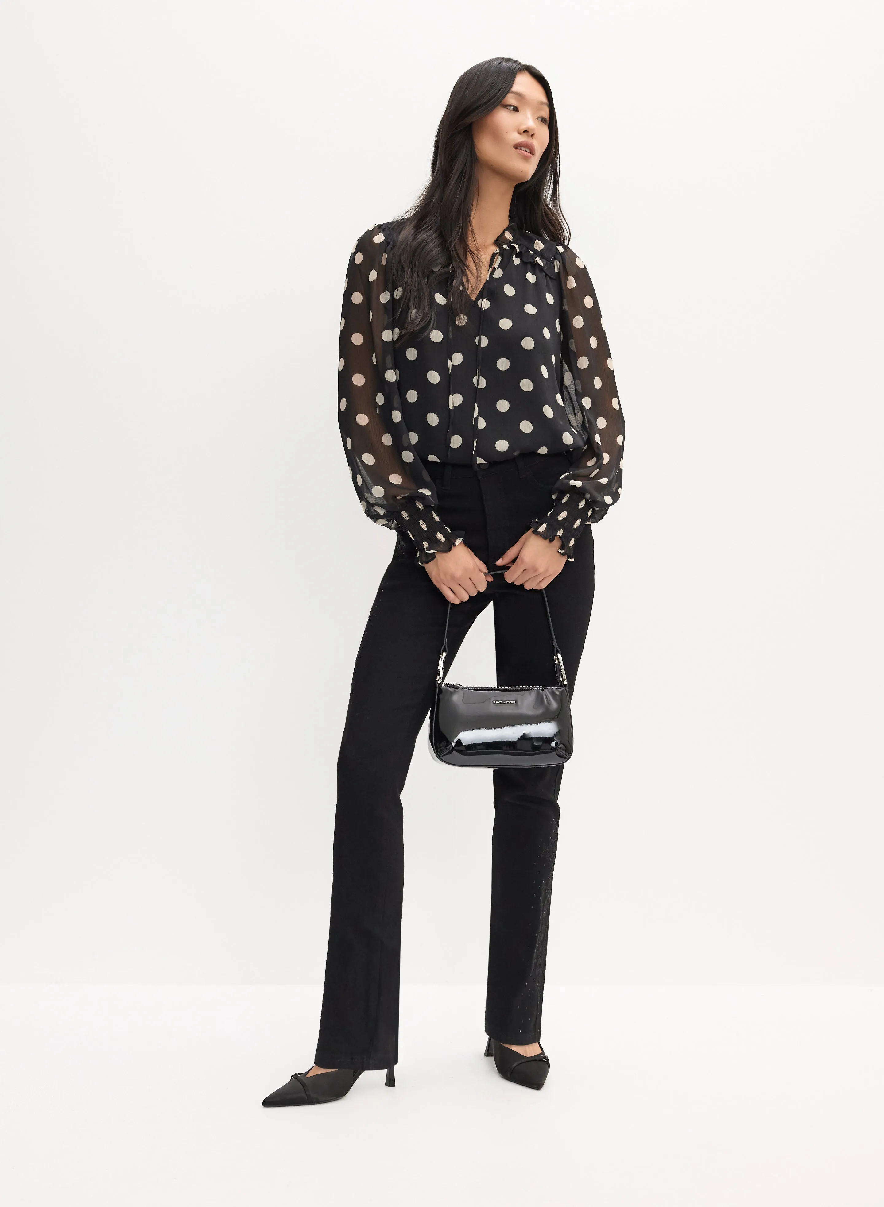 Polka Dot Print Blouse sold by Melanie Lyne product image thumbnail 3