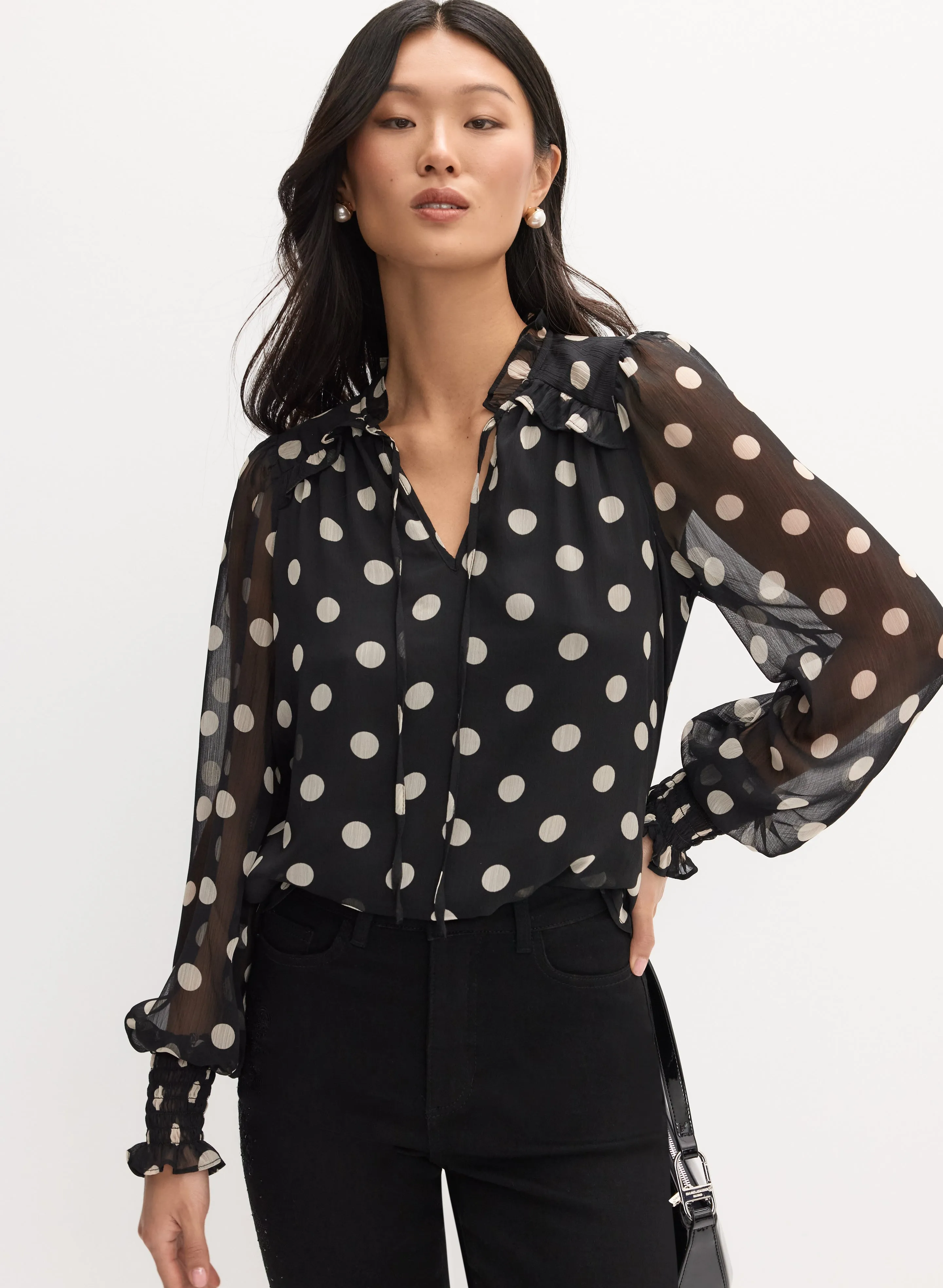 Polka Dot Print Blouse sold by Melanie Lyne