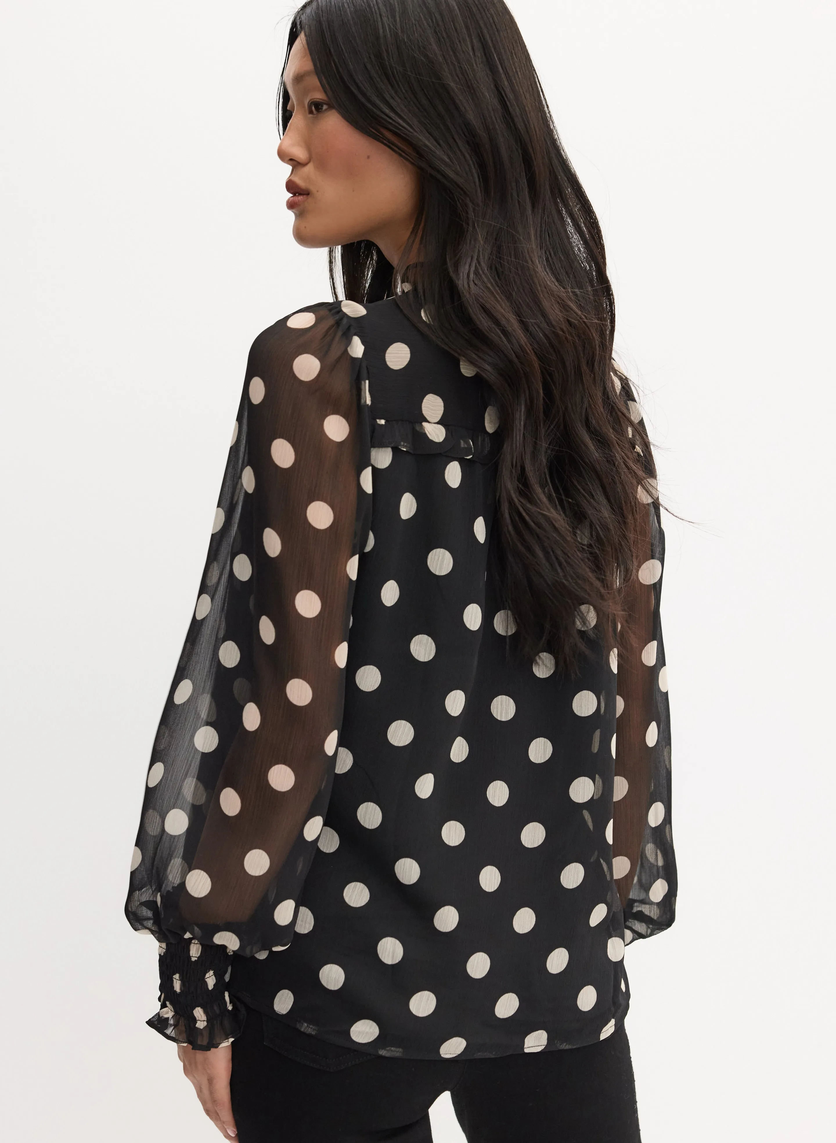 Polka Dot Print Blouse sold by Melanie Lyne product image thumbnail 4