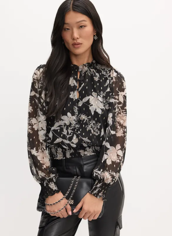 Floral Smocked Blouse sold by Melanie Lyne