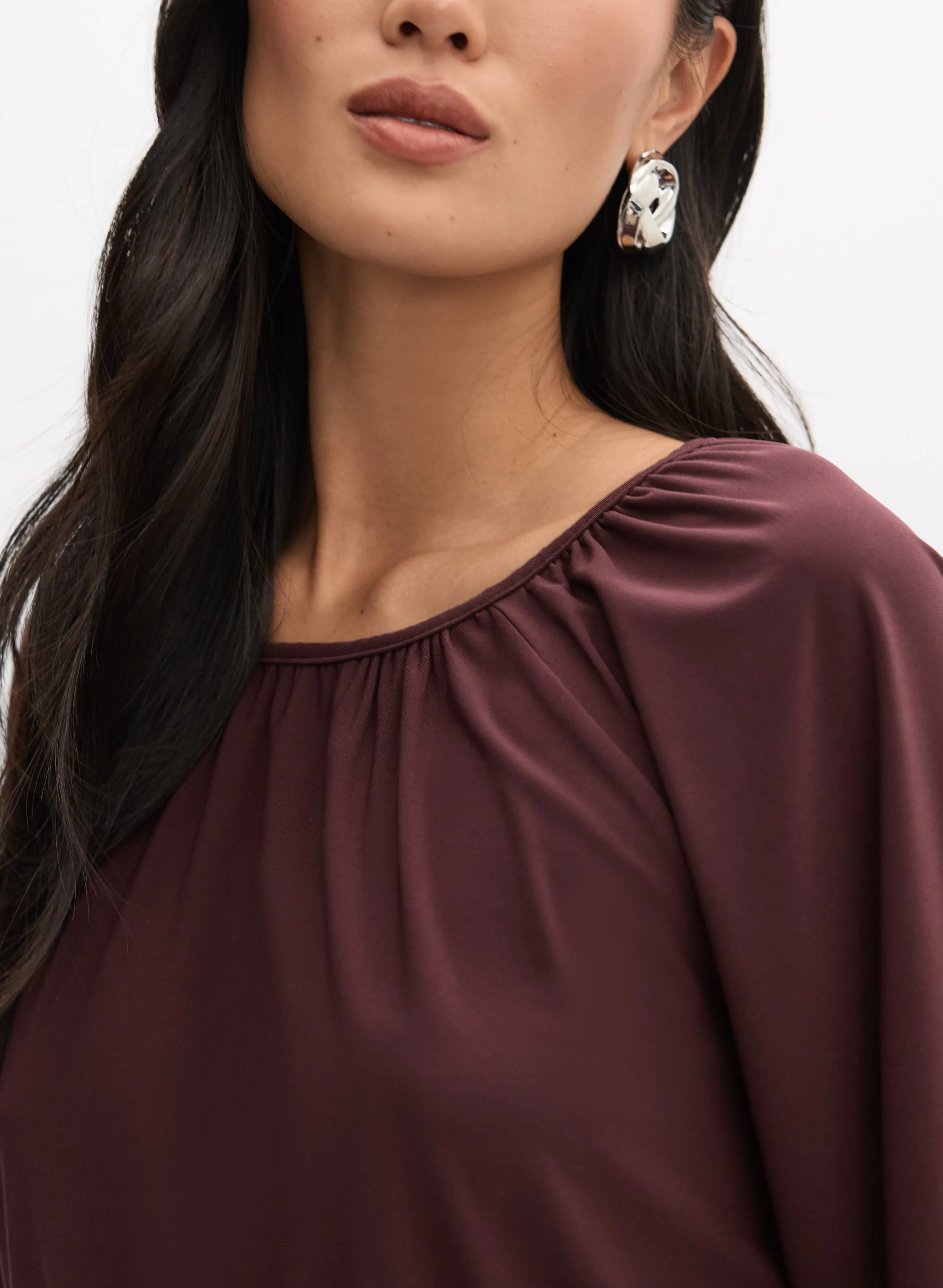 Gathered Balloon Sleeve Top sold by Melanie Lyne product image thumbnail 2