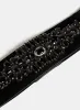 Rhinestone Embellished Gem Detail Elastic Belt sold by Melanie Lyne