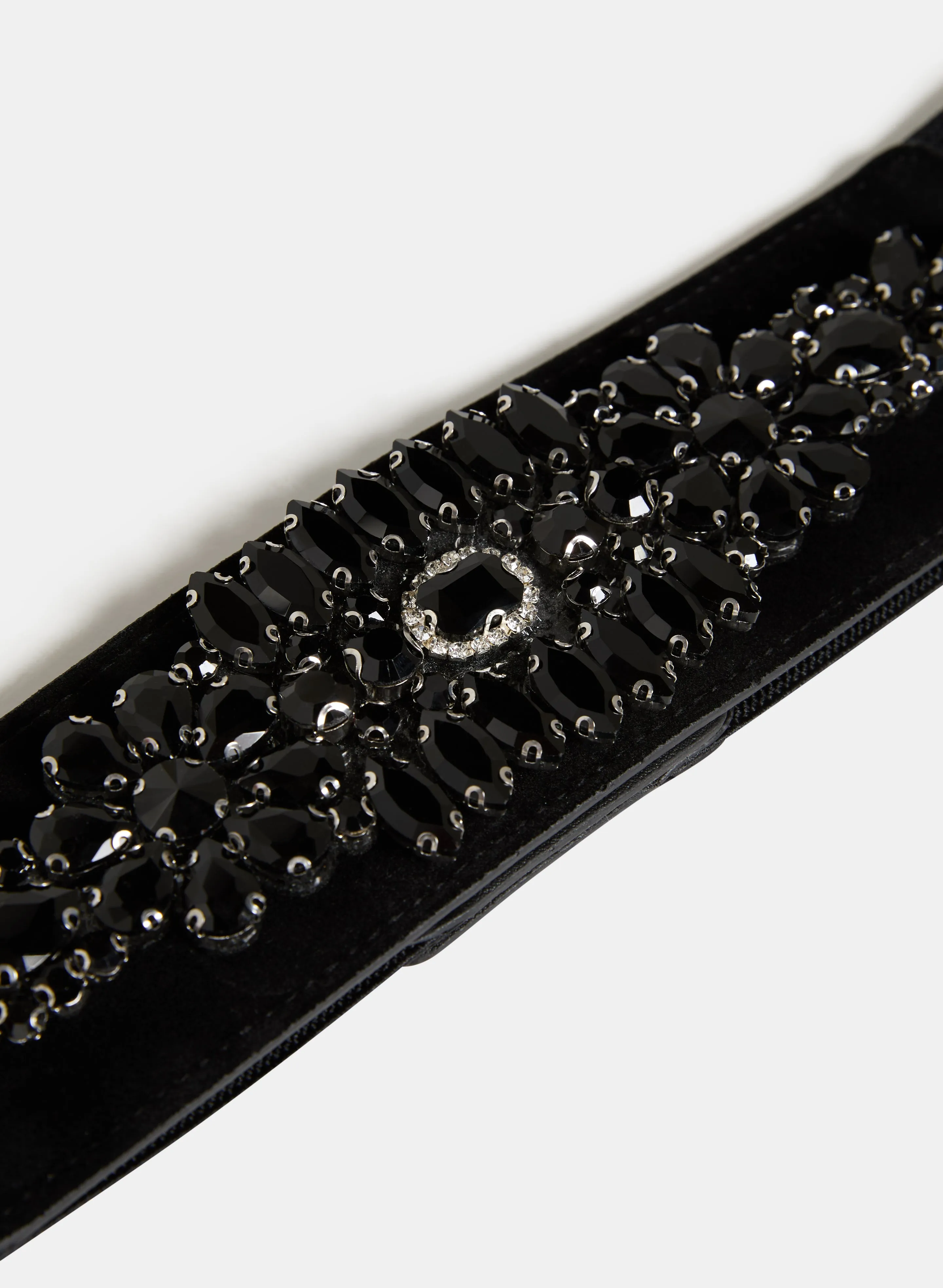 Rhinestone Embellished Gem Detail Elastic Belt sold by Melanie Lyne product image thumbnail 3