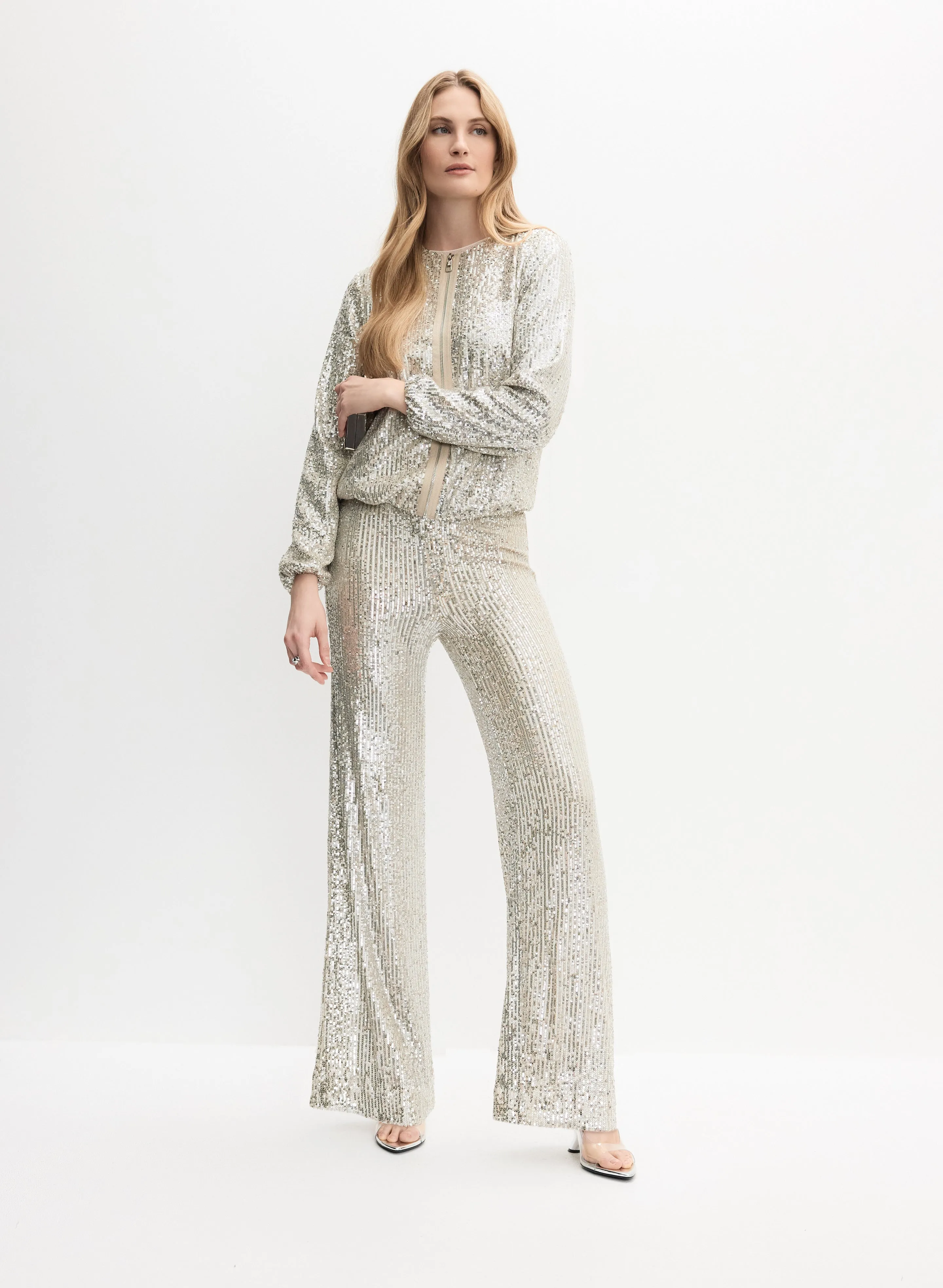 Sequined Wide-Leg Pants sold by Melanie Lyne product image thumbnail 3