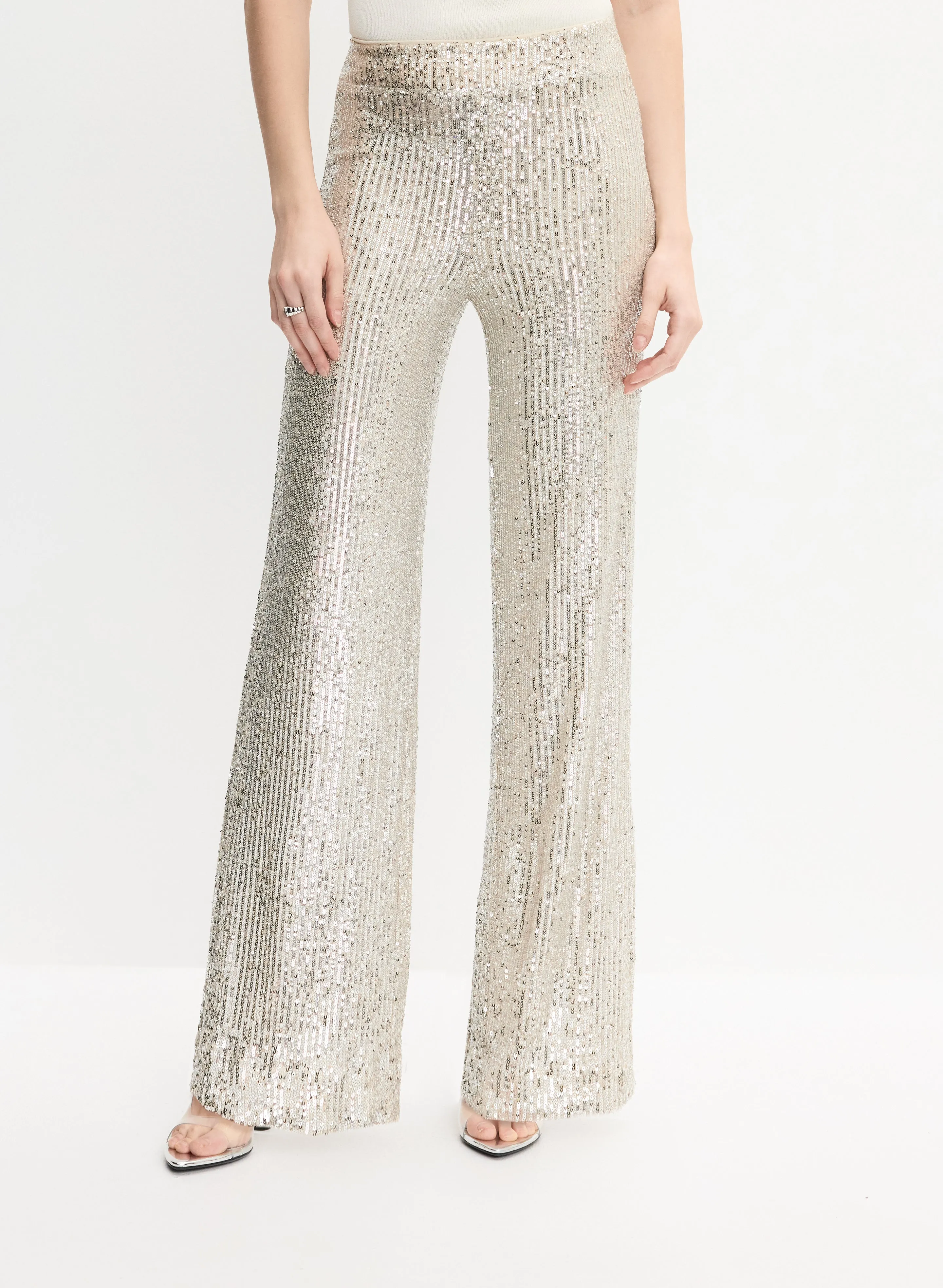 Sequined Wide-Leg Pants sold by Melanie Lyne