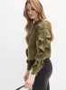 Ruffle Sleeve Sweatshirt sold by Melanie Lyne