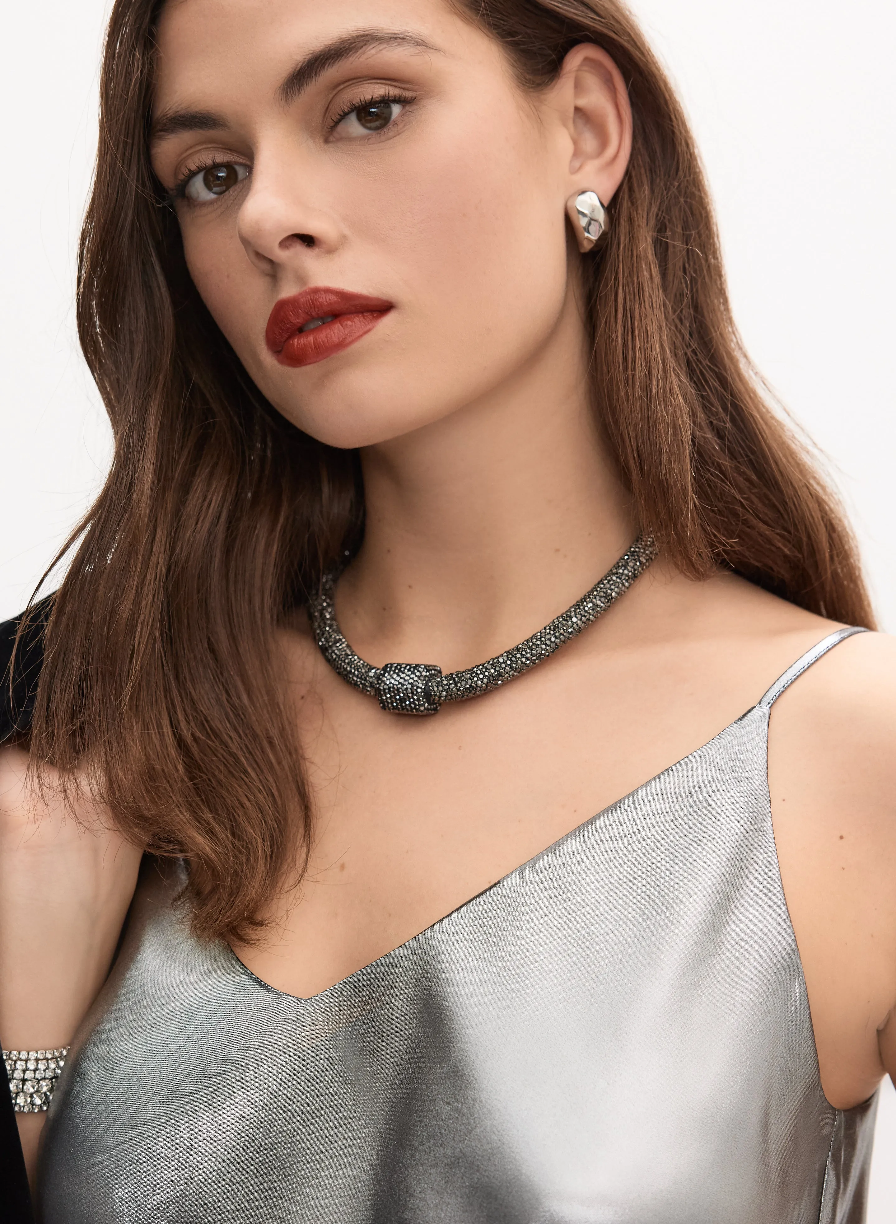 Sleeveless Lamé Blouse sold by Melanie Lyne product image thumbnail 3