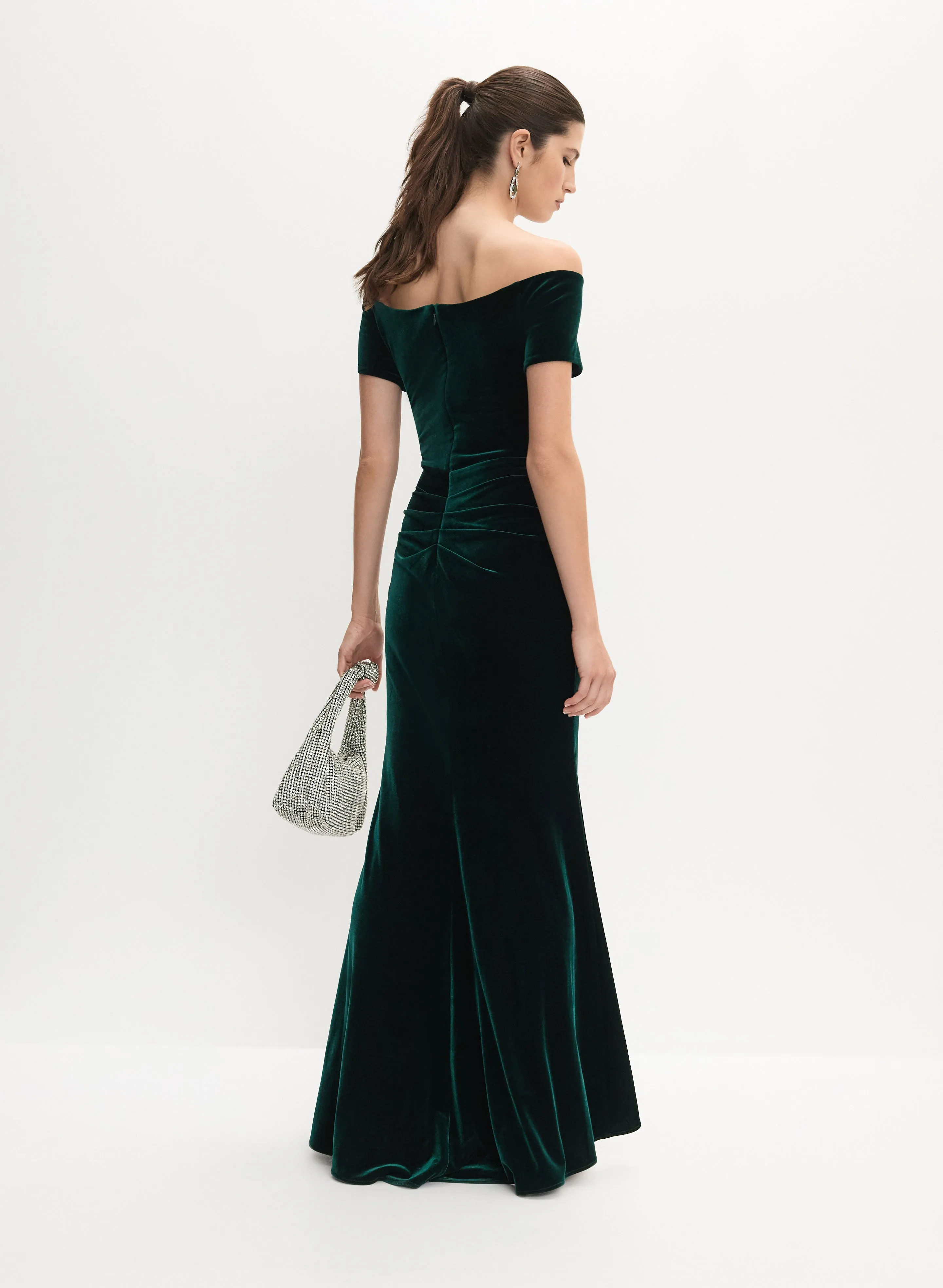 Velvet Bardot Dress sold by Melanie Lyne product image thumbnail 4