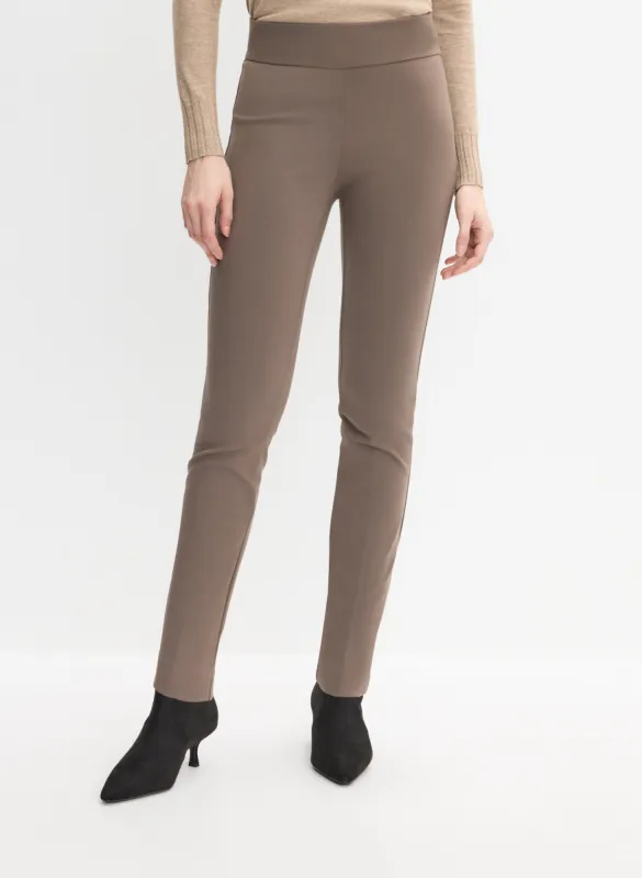 Madison Pull-On Straight-Leg Pants sold by Melanie Lyne