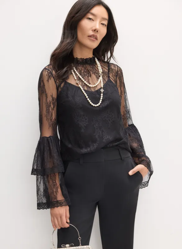 Tiered Bell Sleeve Lace Blouse sold by Melanie Lyne