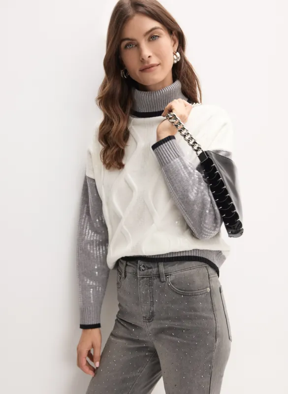 Sequined Turtleneck Sweater sold by Melanie Lyne