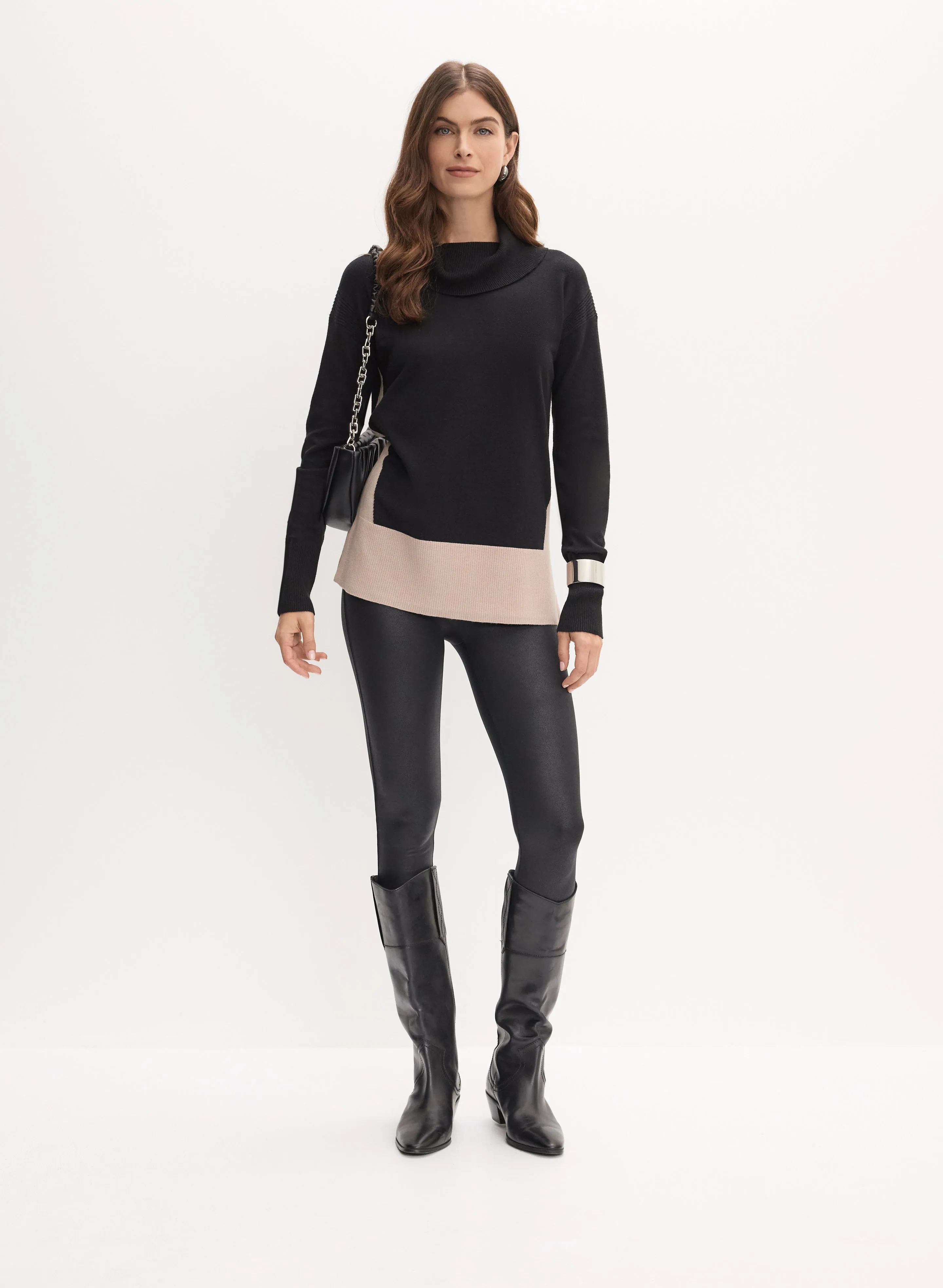 Colour Block Cowl Neck Sweater sold by Melanie Lyne product image thumbnail 2