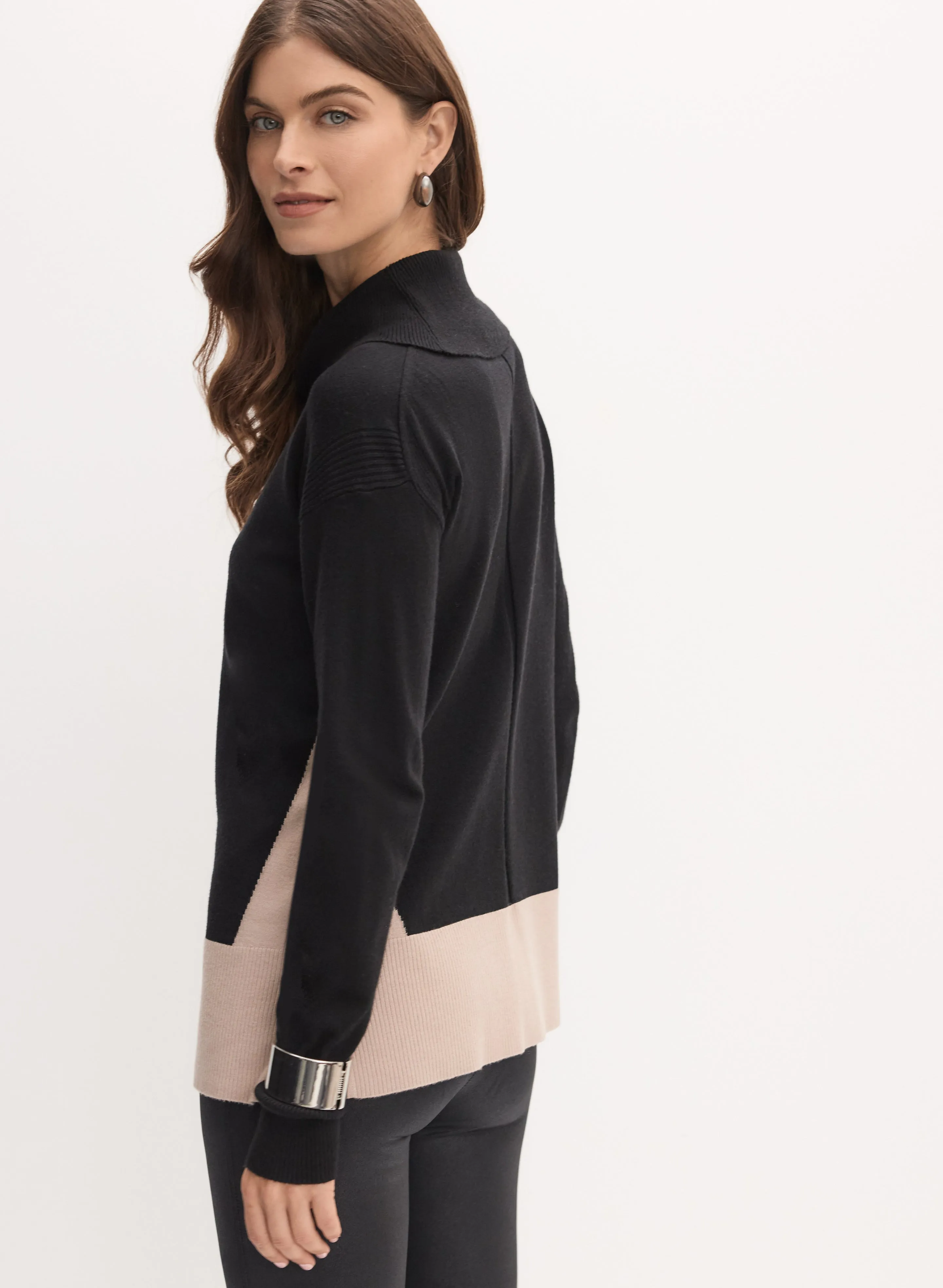 Colour Block Cowl Neck Sweater sold by Melanie Lyne product image thumbnail 4