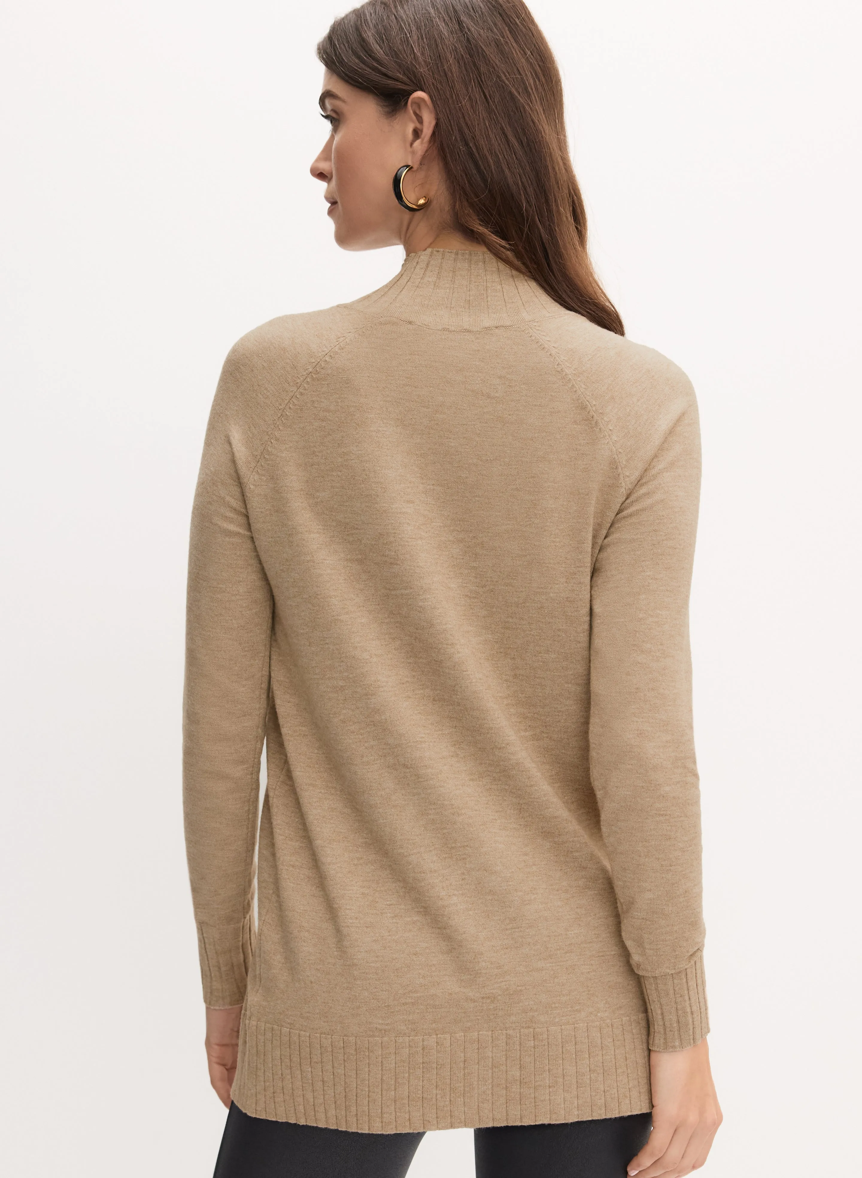 Mock Neck Rib Knit Sweater sold by Melanie Lyne product image thumbnail 2