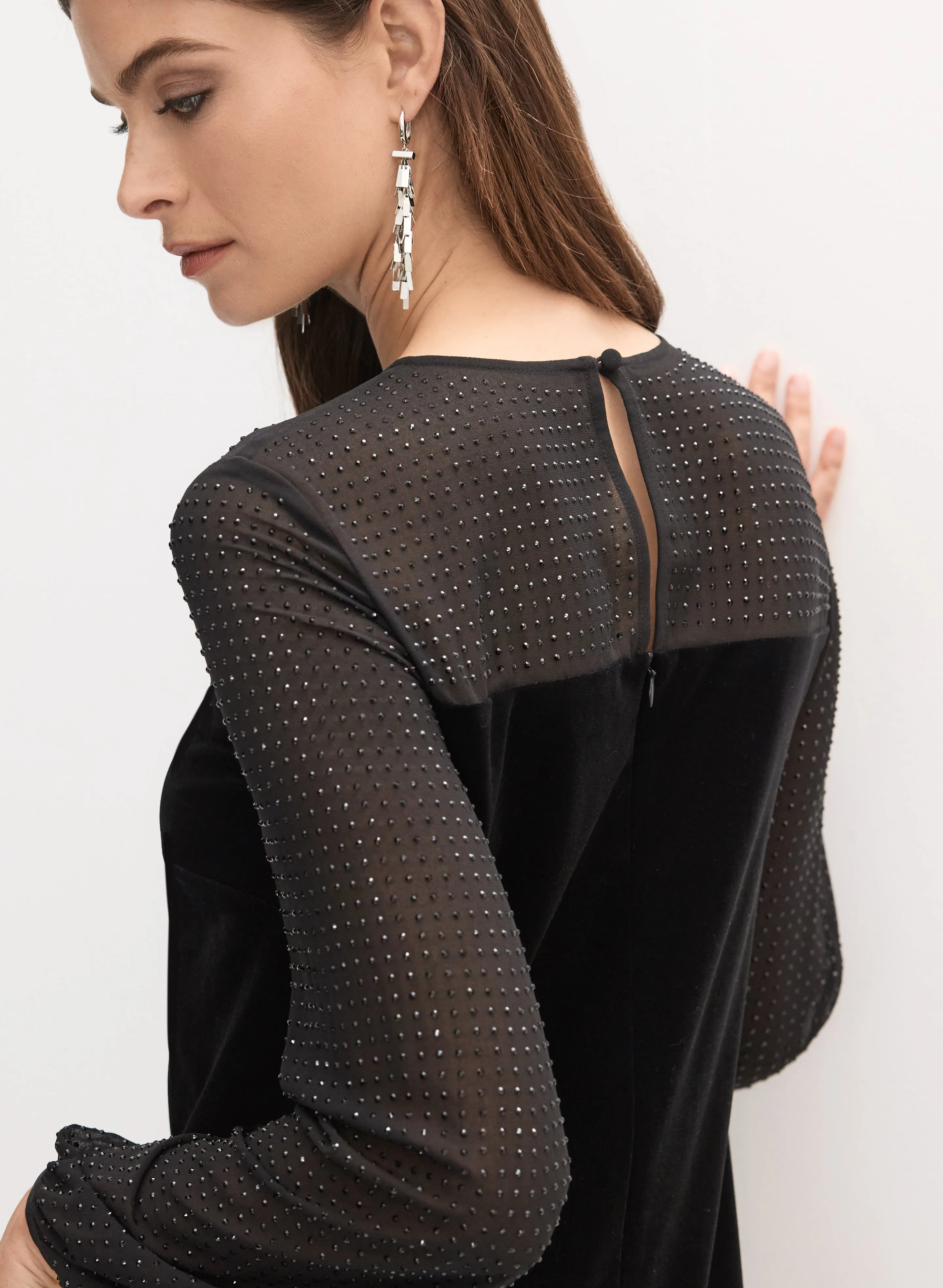 Velvet A-Line Dress sold by Melanie Lyne product image thumbnail 3