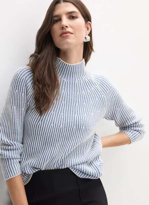 Funnel Neck Wool-Blend Sweater sold by Melanie Lyne