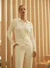Embellished Knit Polo Cardigan sold by Melanie Lyne