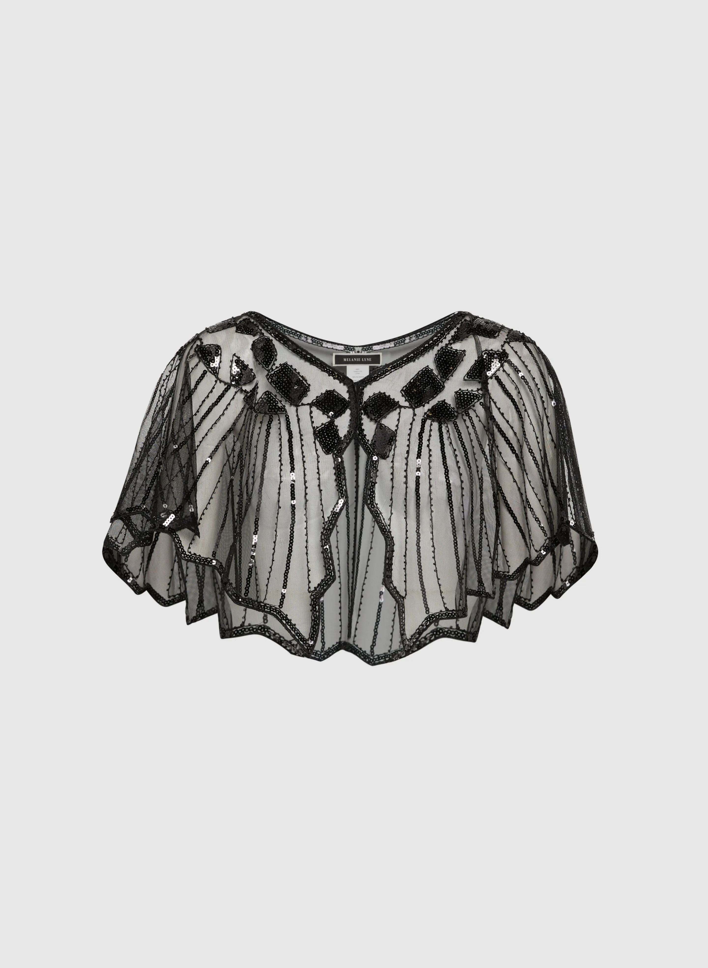 Sheer Sequin Cape sold by Melanie Lyne product image thumbnail 3