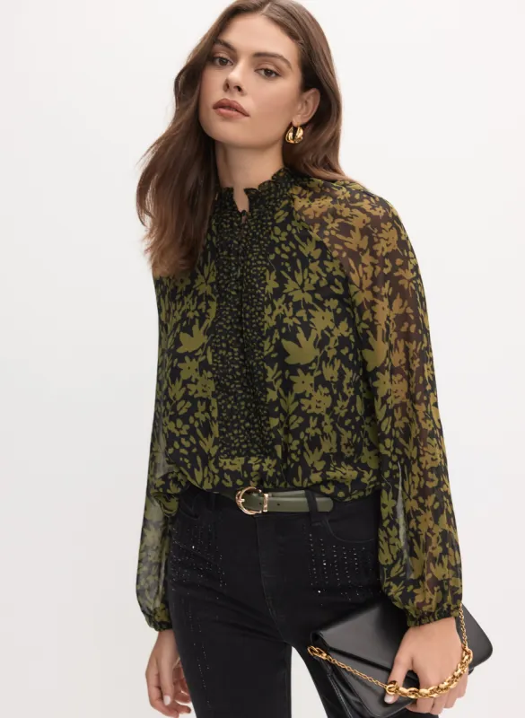 Leaf Print Blouse sold by Melanie Lyne