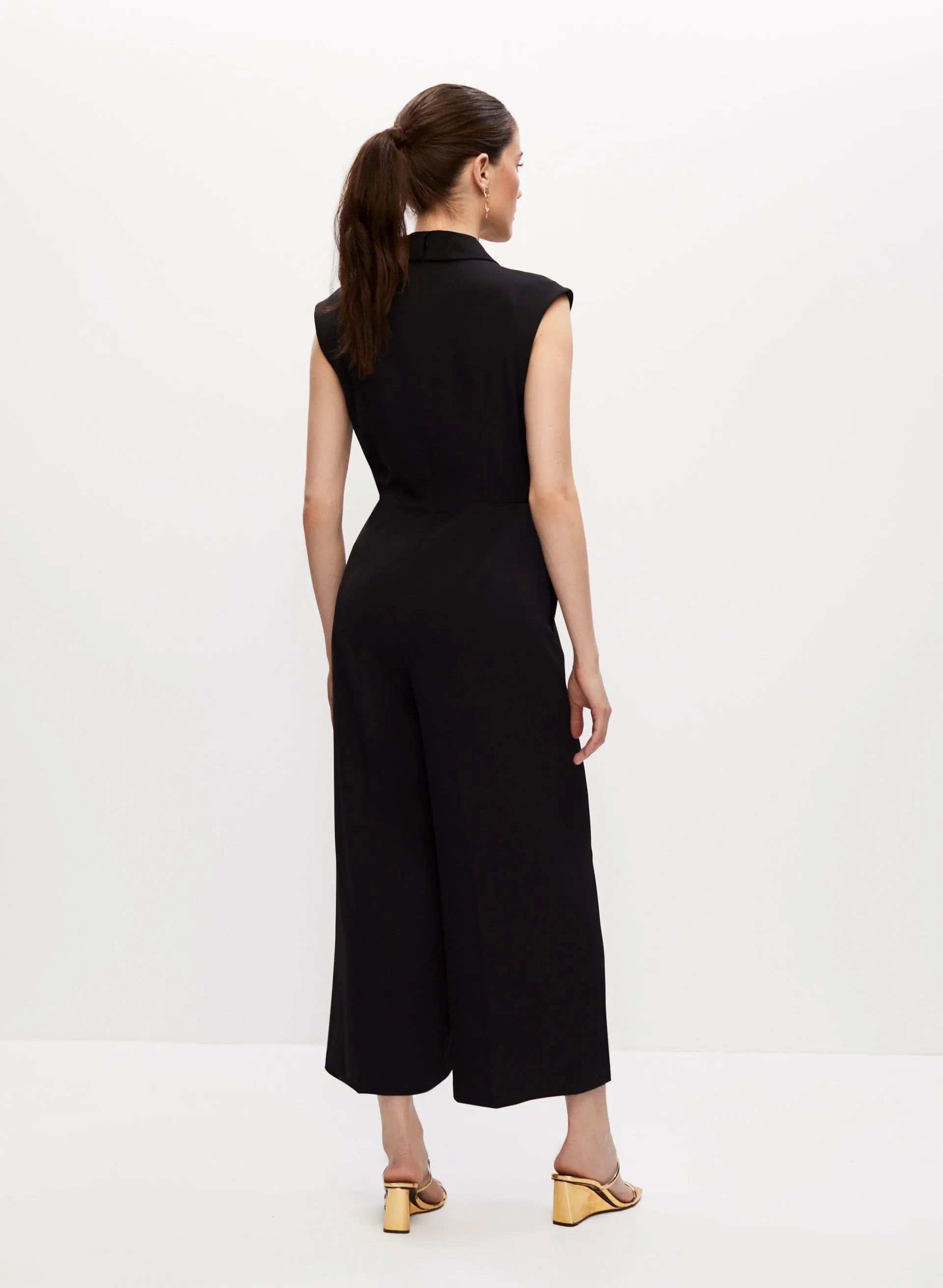 Cap Sleeve Wide Leg Jumpsuit sold by Melanie Lyne product image thumbnail 2