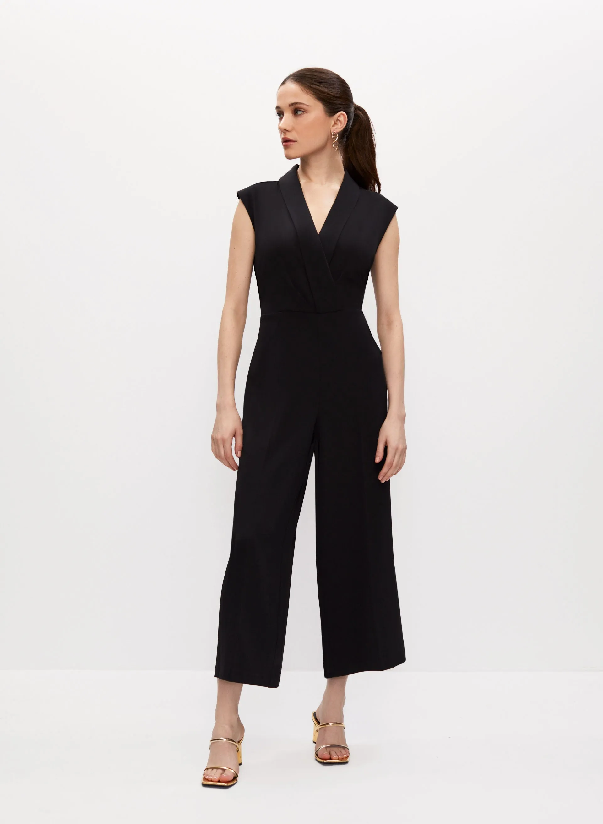Cap Sleeve Wide Leg Jumpsuit sold by Melanie Lyne