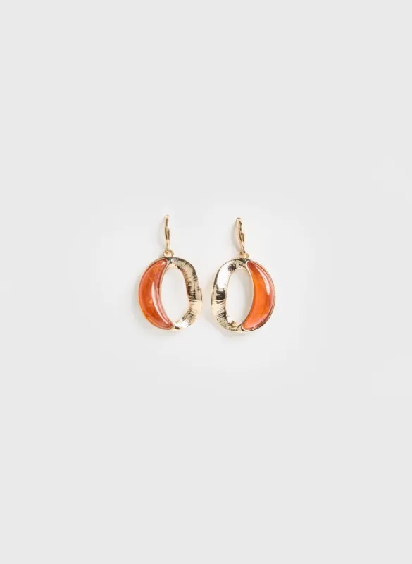 Enamel Link Drop Earrings sold by Melanie Lyne