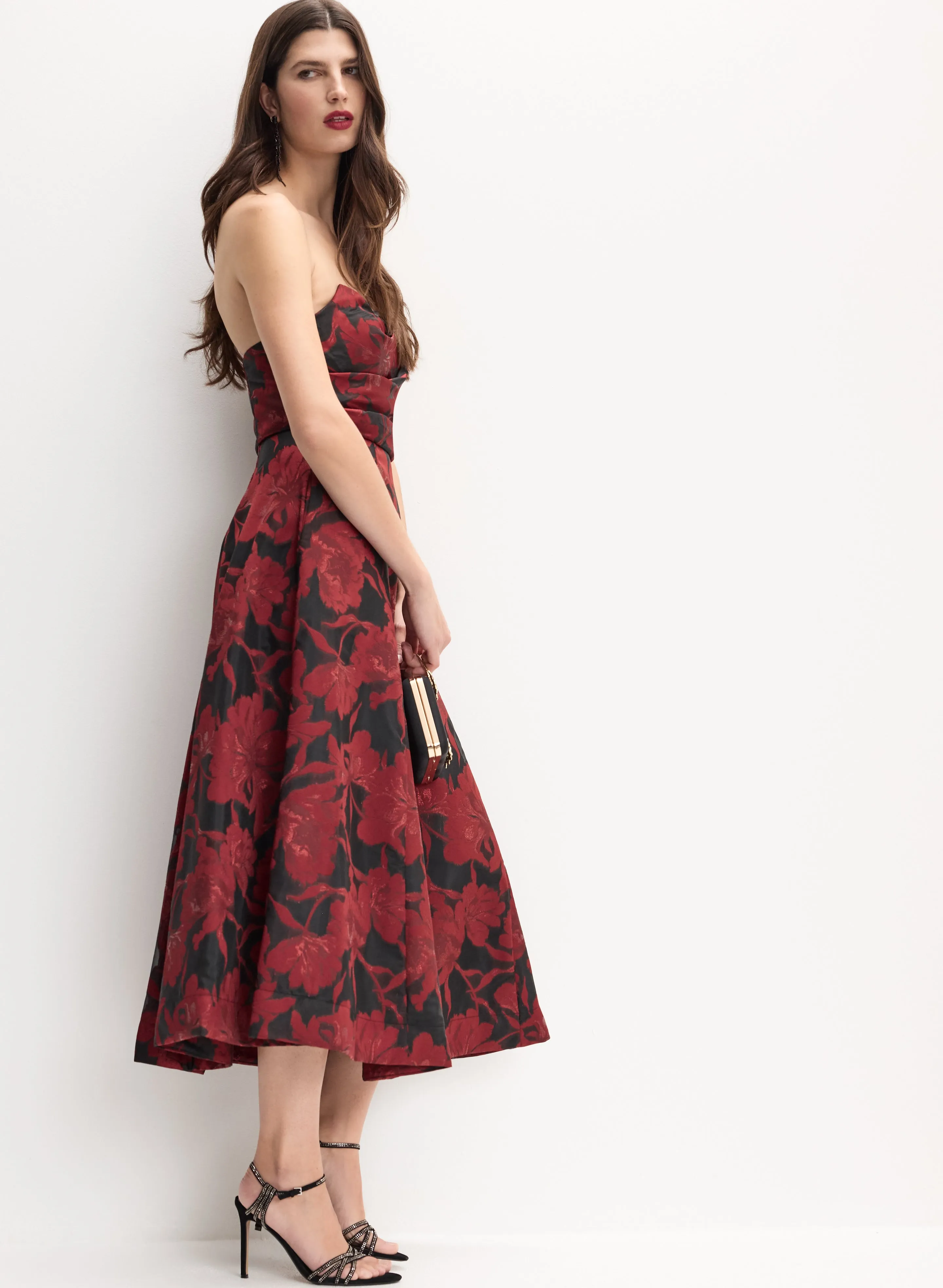Floral Strapless Dress sold by Melanie Lyne product image thumbnail 3