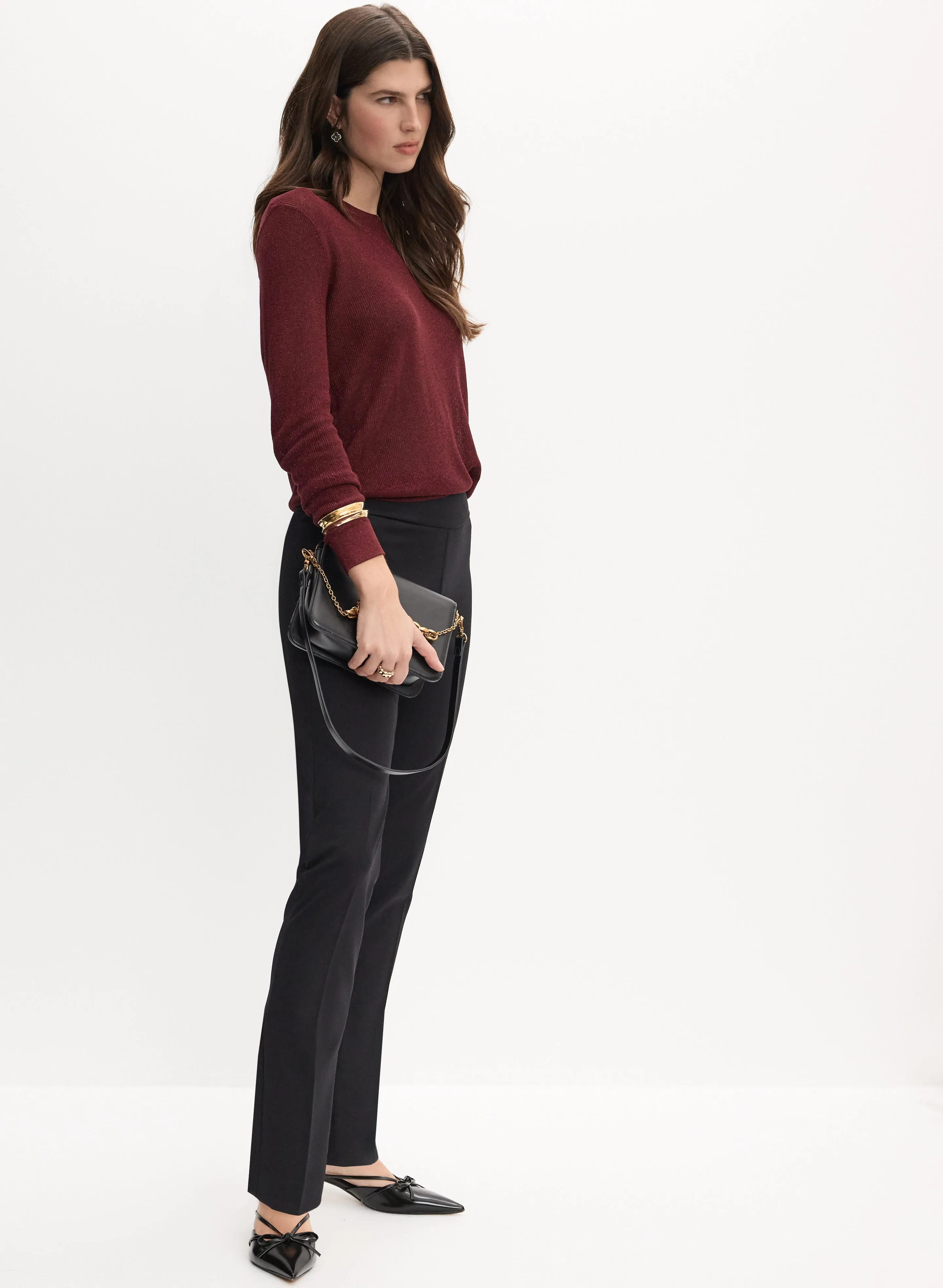 Madison Pull-On Straight-Leg Pants sold by Melanie Lyne product image thumbnail 2