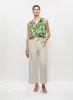 Geometric Print Blouse & High-Rise Belted Pants sold by Melanie Lyne