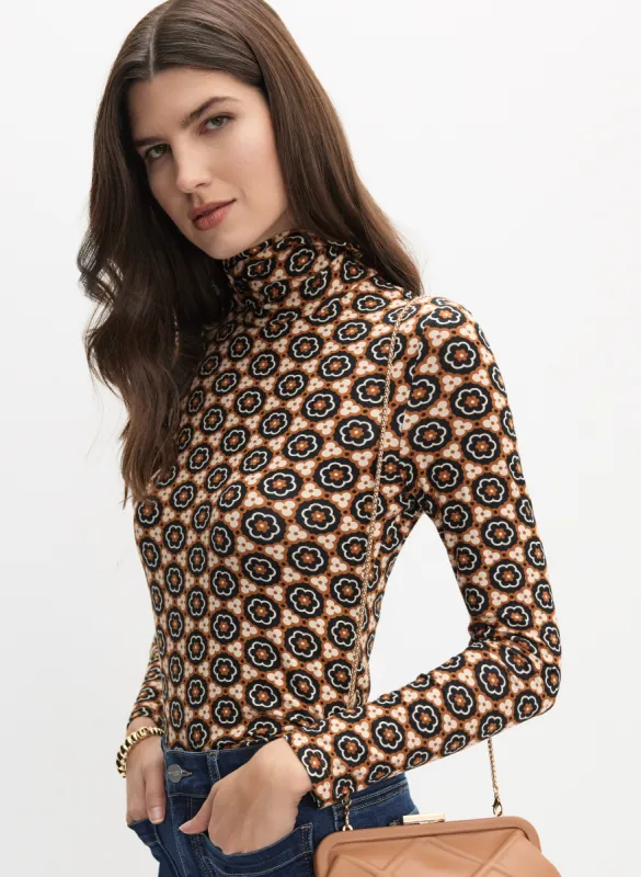 Floral & Geometric Print Top sold by Melanie Lyne