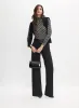 Geometric Turtleneck Top sold by Melanie Lyne