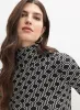 Geometric Turtleneck Top sold by Melanie Lyne