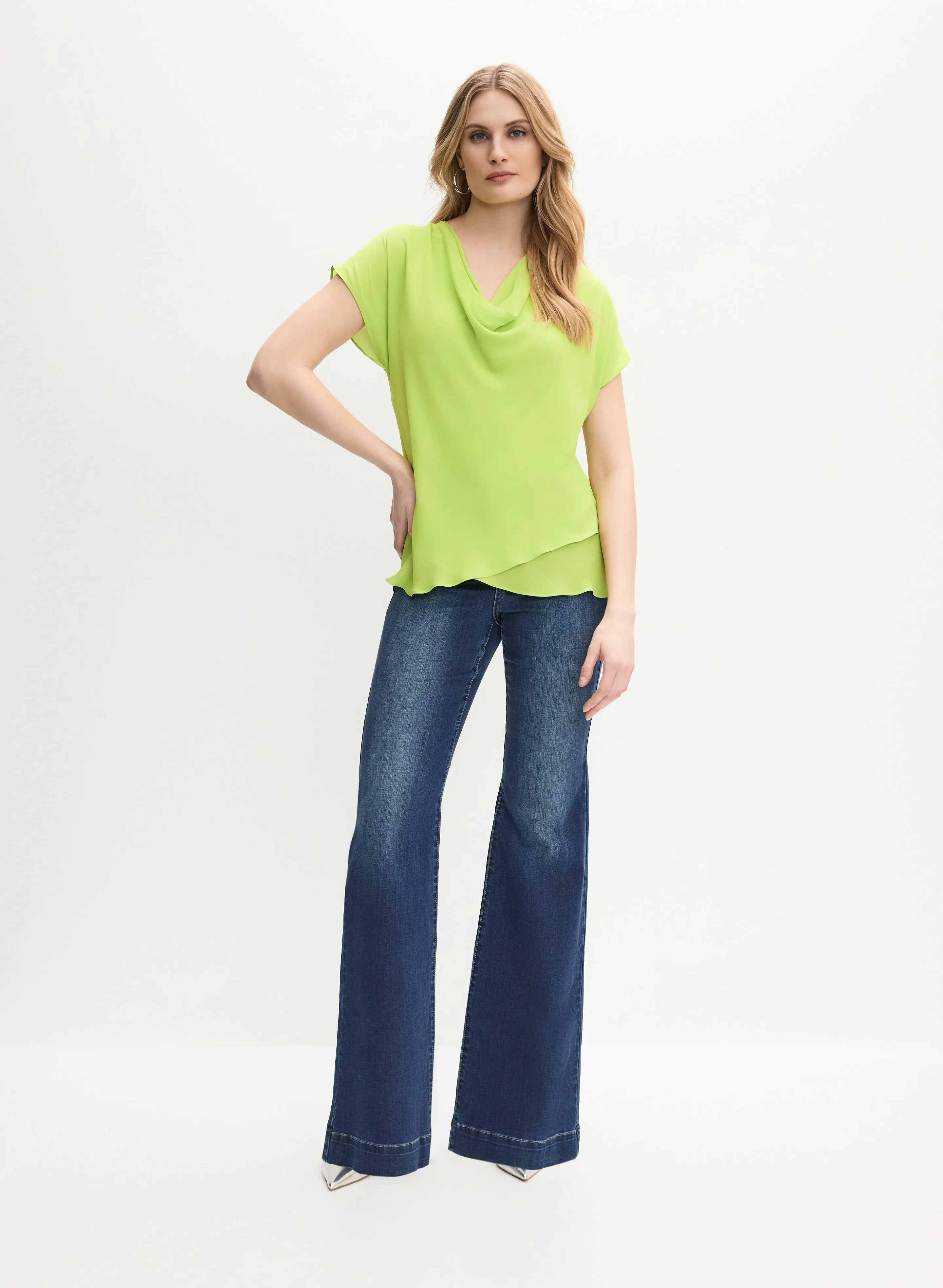Joseph Ribkoff - Tulip Hem Blouse sold by Melanie Lyne product image thumbnail 4