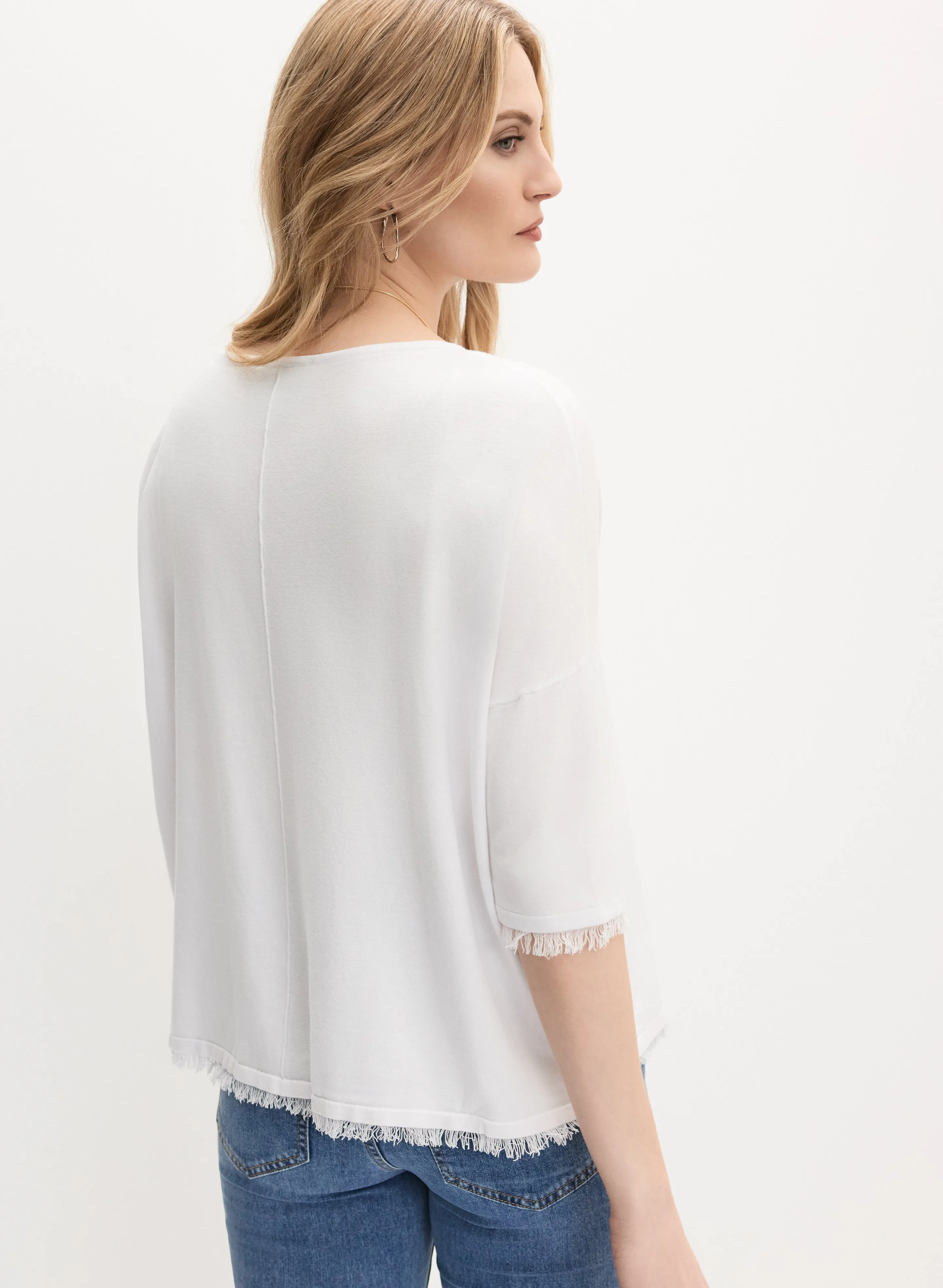 Joseph Ribkoff - Fringe Detail Top sold by Melanie Lyne product image thumbnail 3