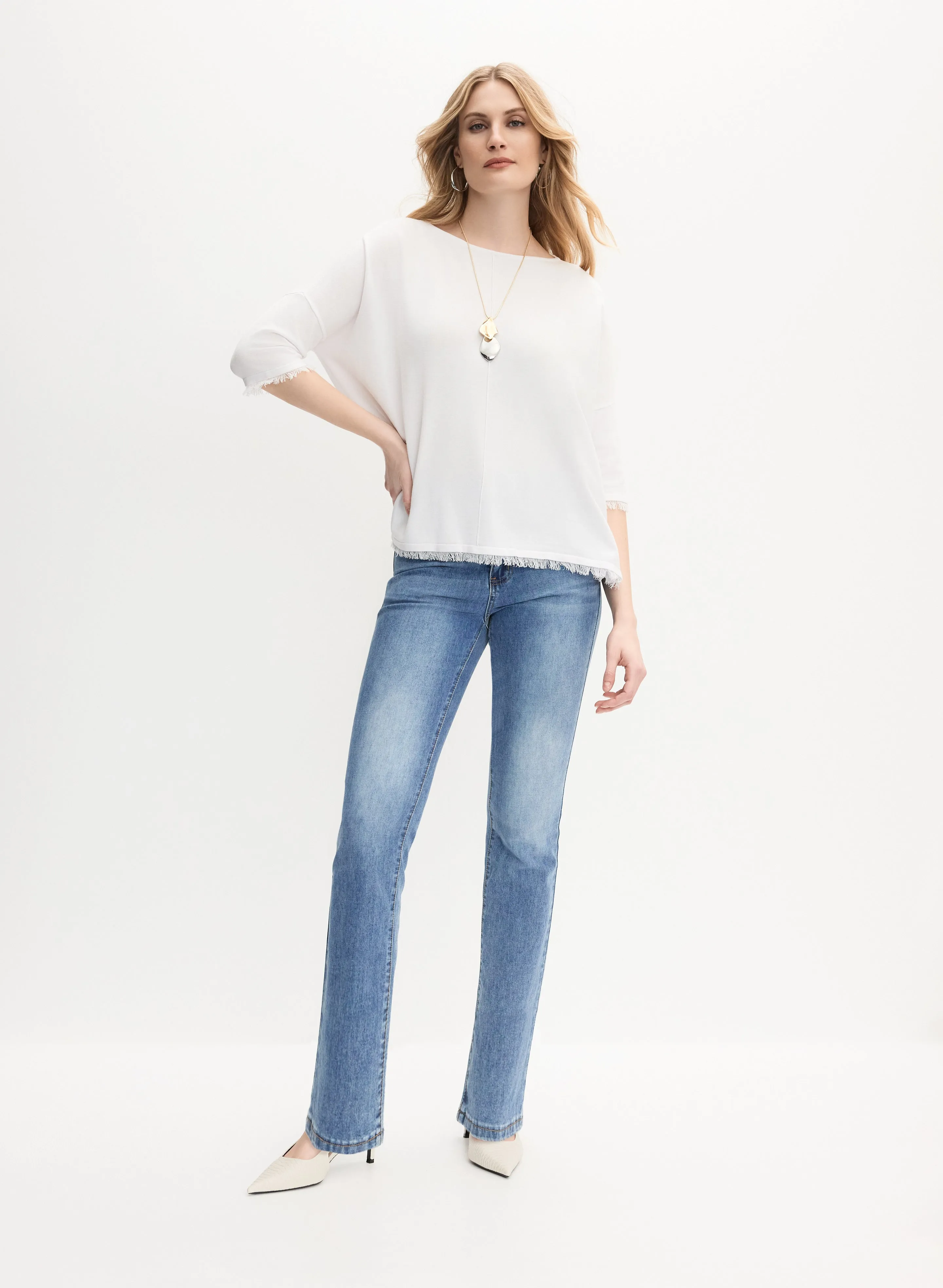 Joseph Ribkoff - Fringe Detail Top sold by Melanie Lyne product image thumbnail 4