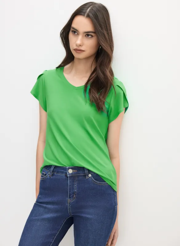 Joseph Ribkoff - Tulip Sleeve Top made by Melanie Lyne