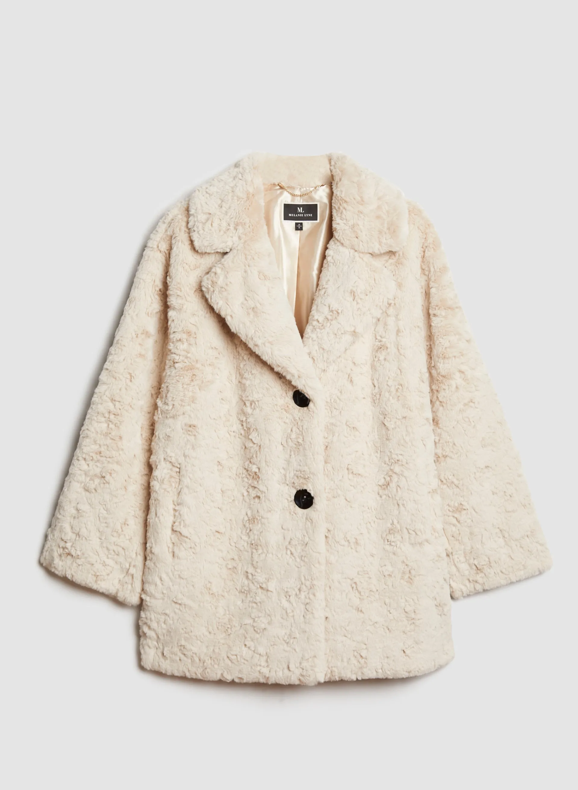 Faux Fur Notch Collar Coat sold by Melanie Lyne product image thumbnail 5