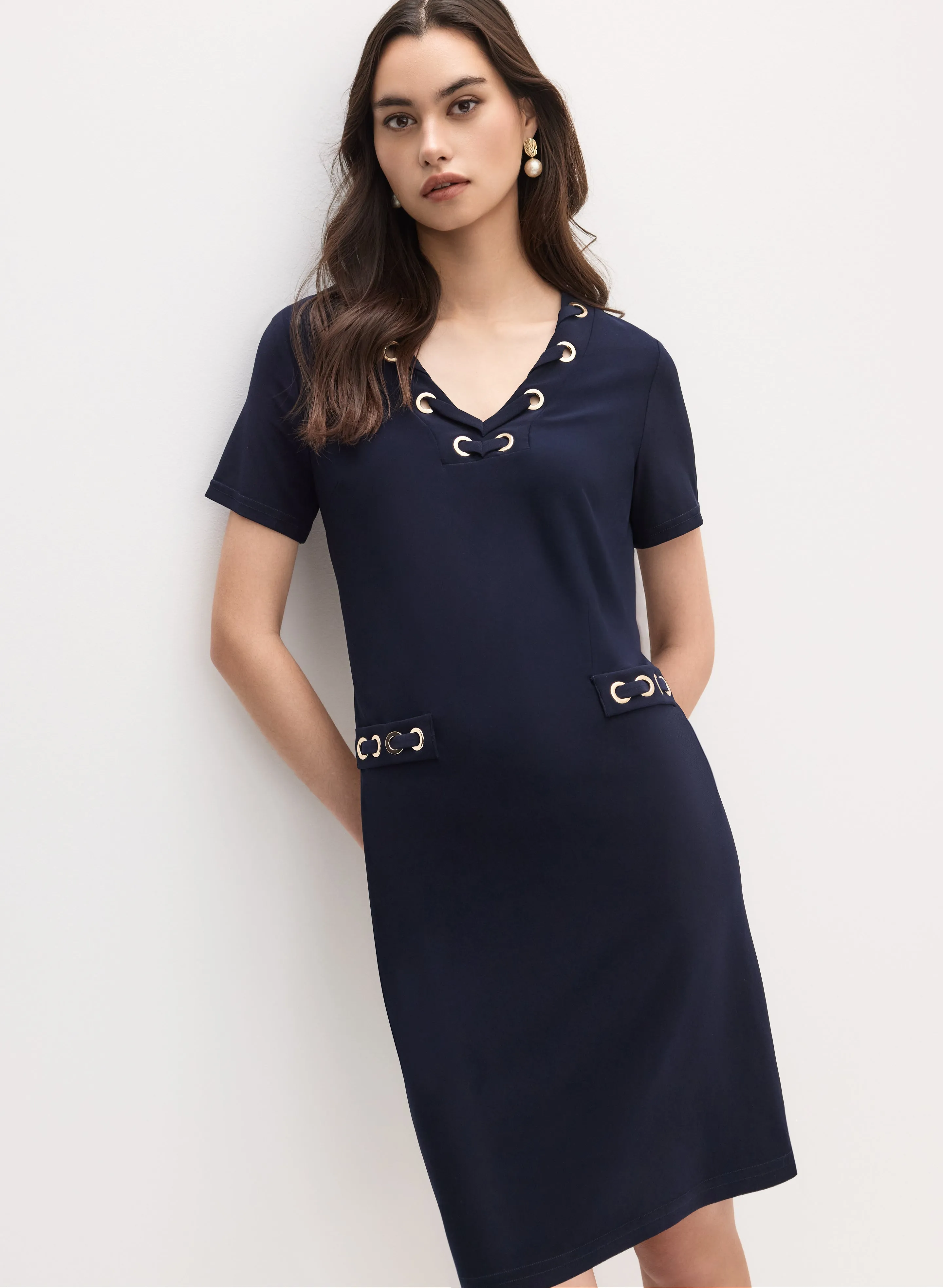 Joseph Ribkoff - Embellished Midi Dress sold by Melanie Lyne