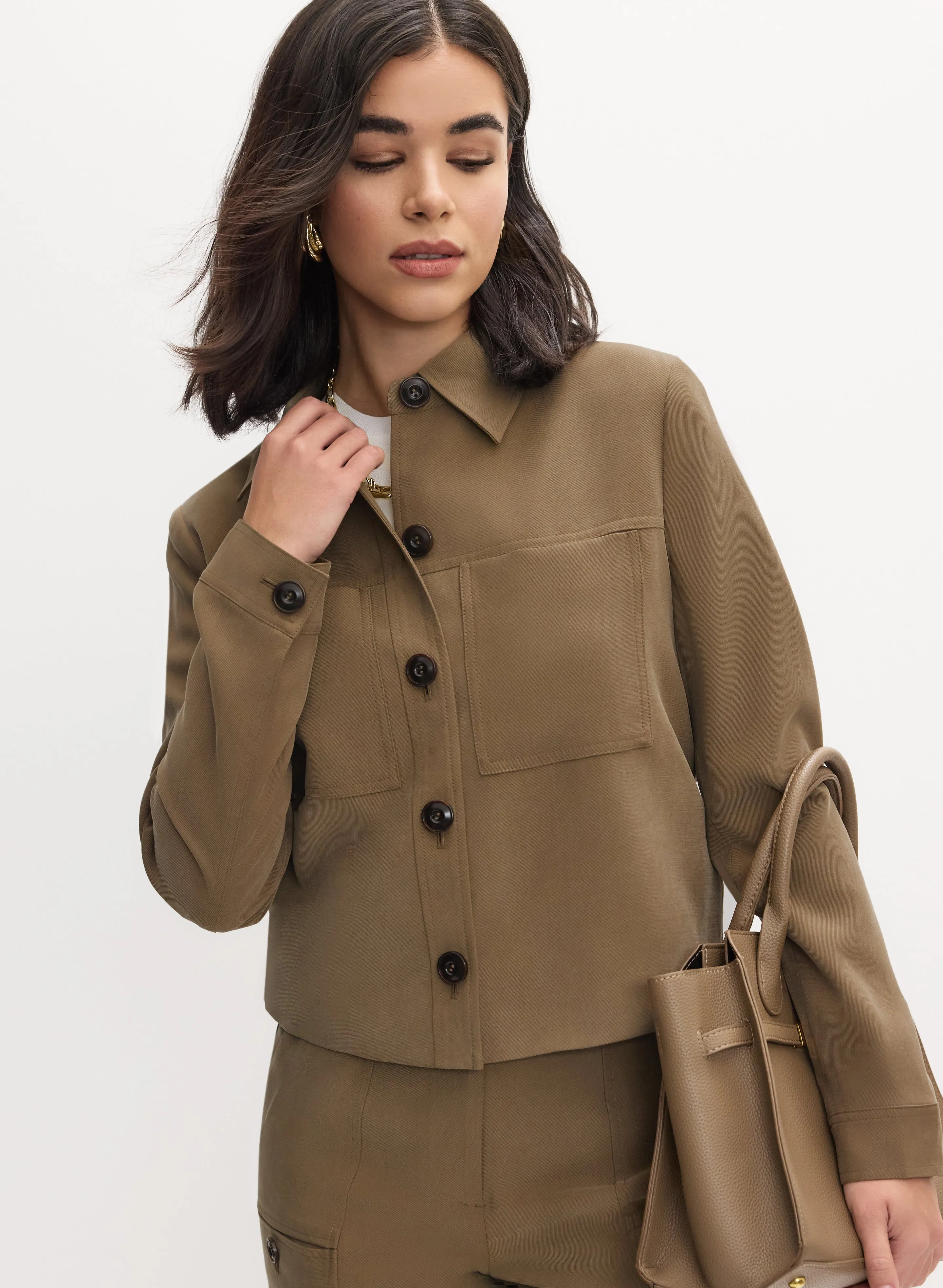 Twill Utility Jacket sold by Melanie Lyne product image thumbnail 5