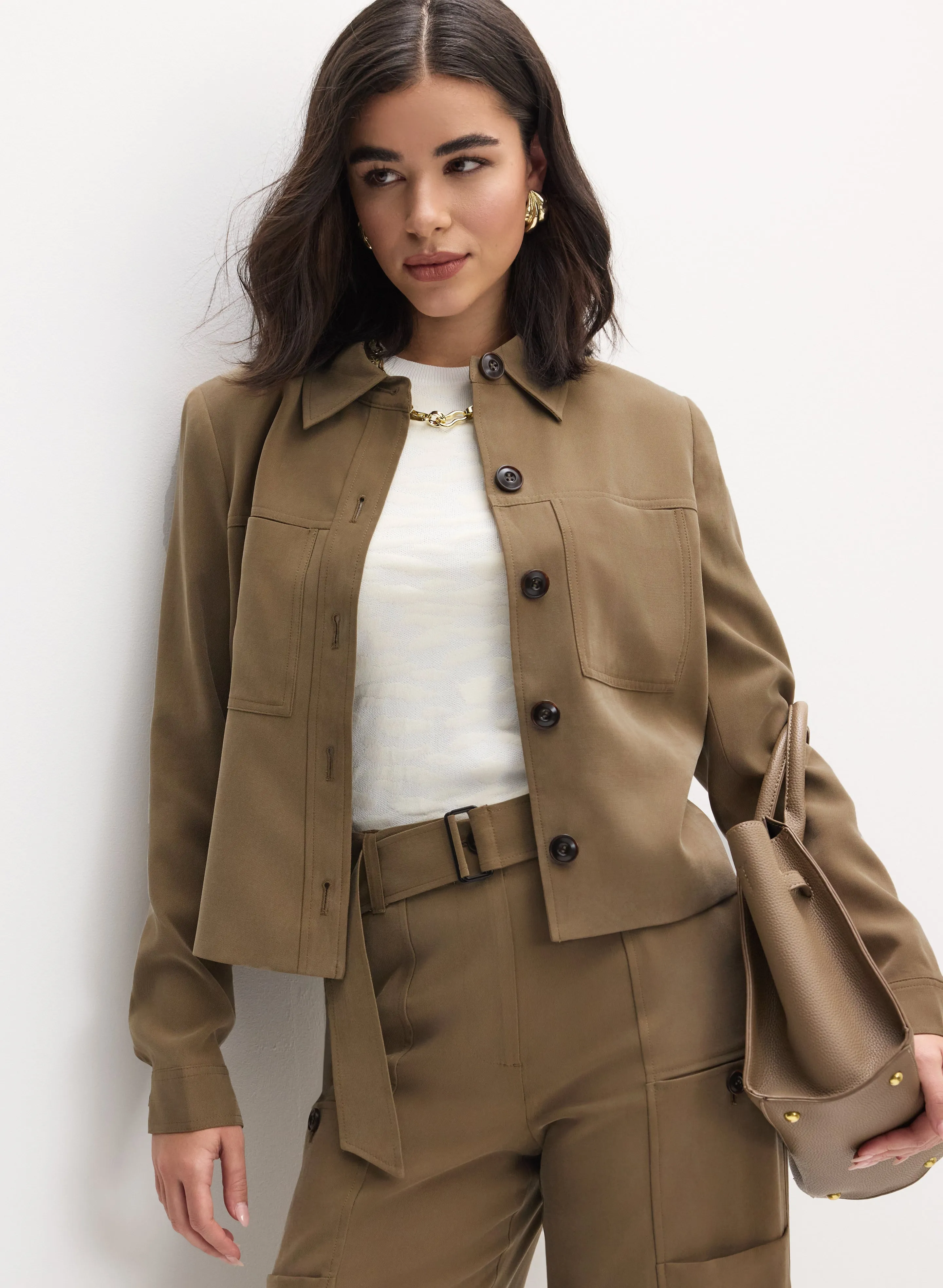 Twill Utility Jacket sold by Melanie Lyne