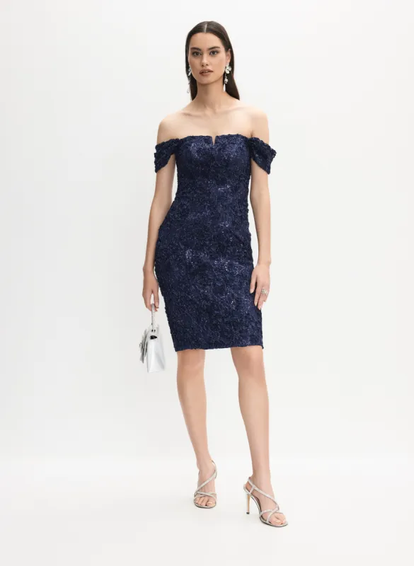 Alex Evenings - Lace Bardot Dress made by Melanie Lyne