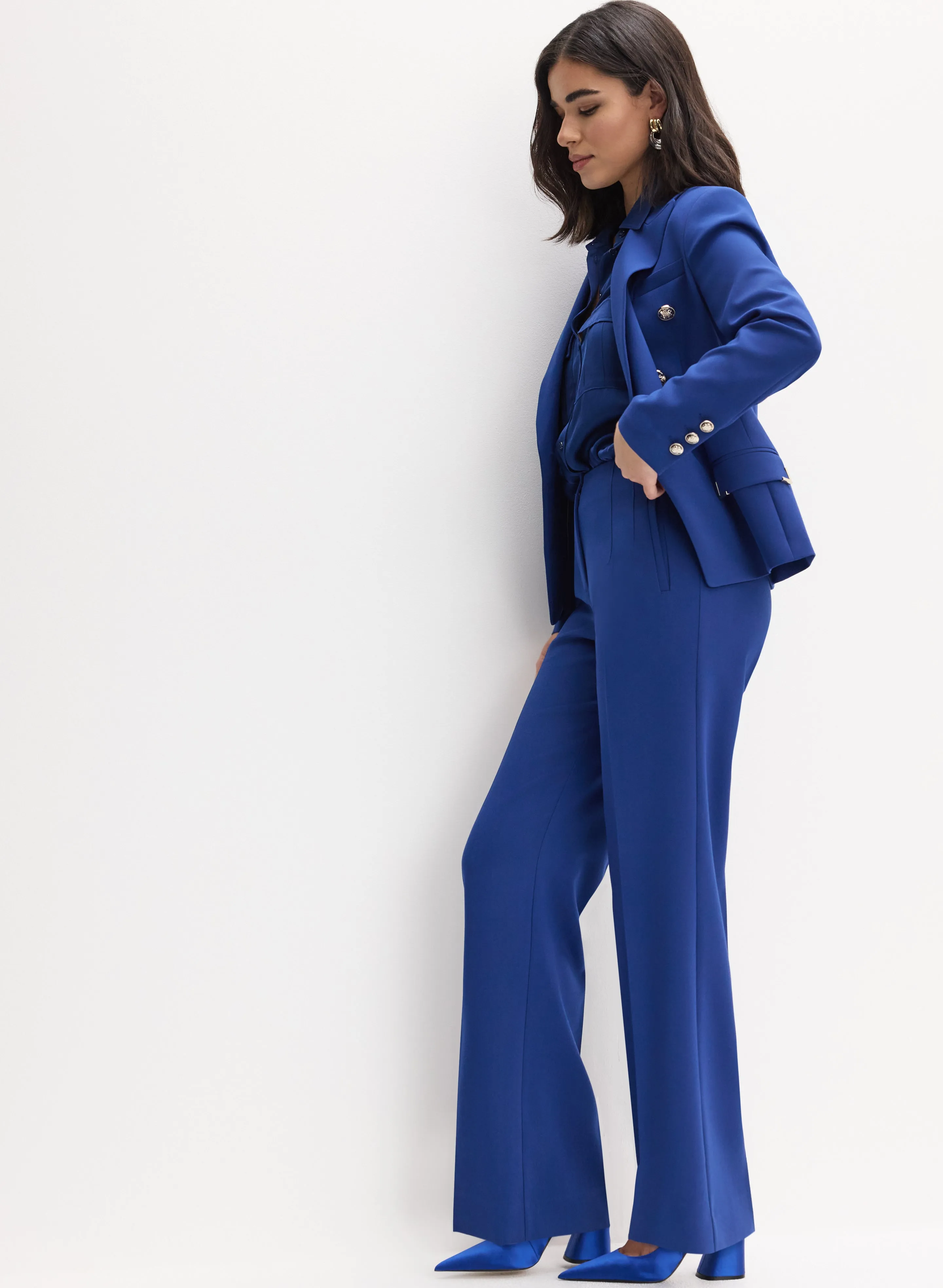 Seamed Waist Wide-Leg Pants sold by Melanie Lyne product image thumbnail 5