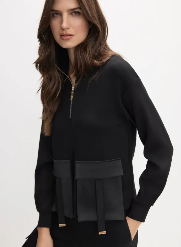 Quarter Zip Cargo Pocket Top sold by Melanie Lyne