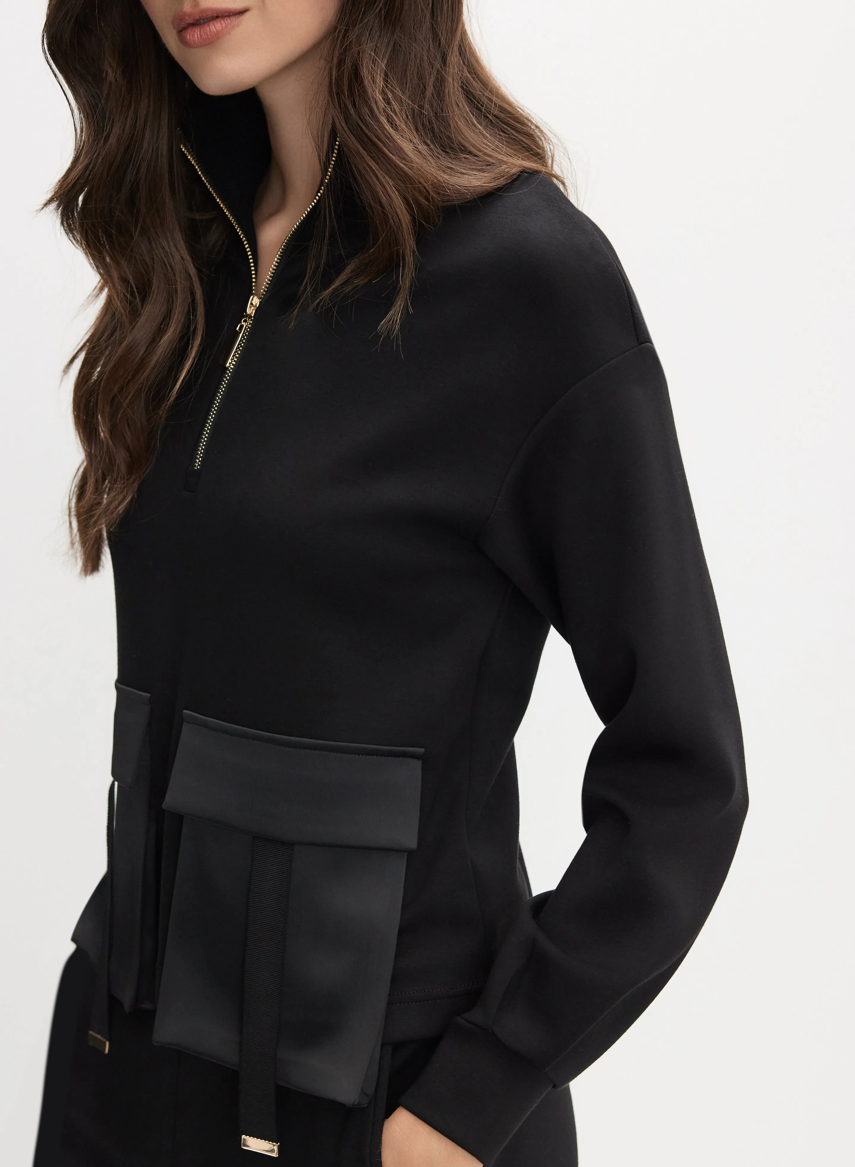 Quarter Zip Cargo Pocket Top sold by Melanie Lyne product image thumbnail 2