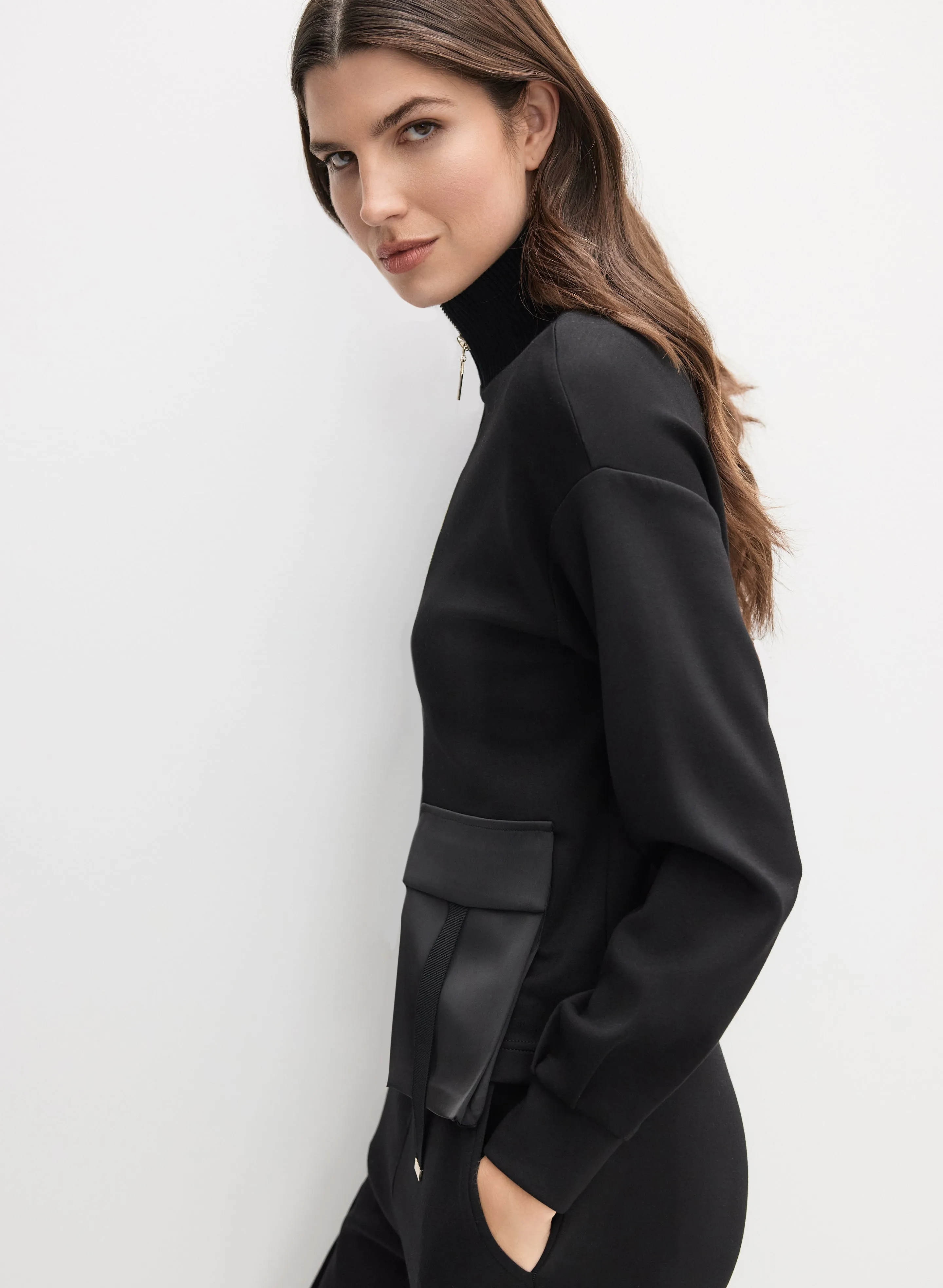 Quarter Zip Cargo Pocket Top sold by Melanie Lyne product image thumbnail 5