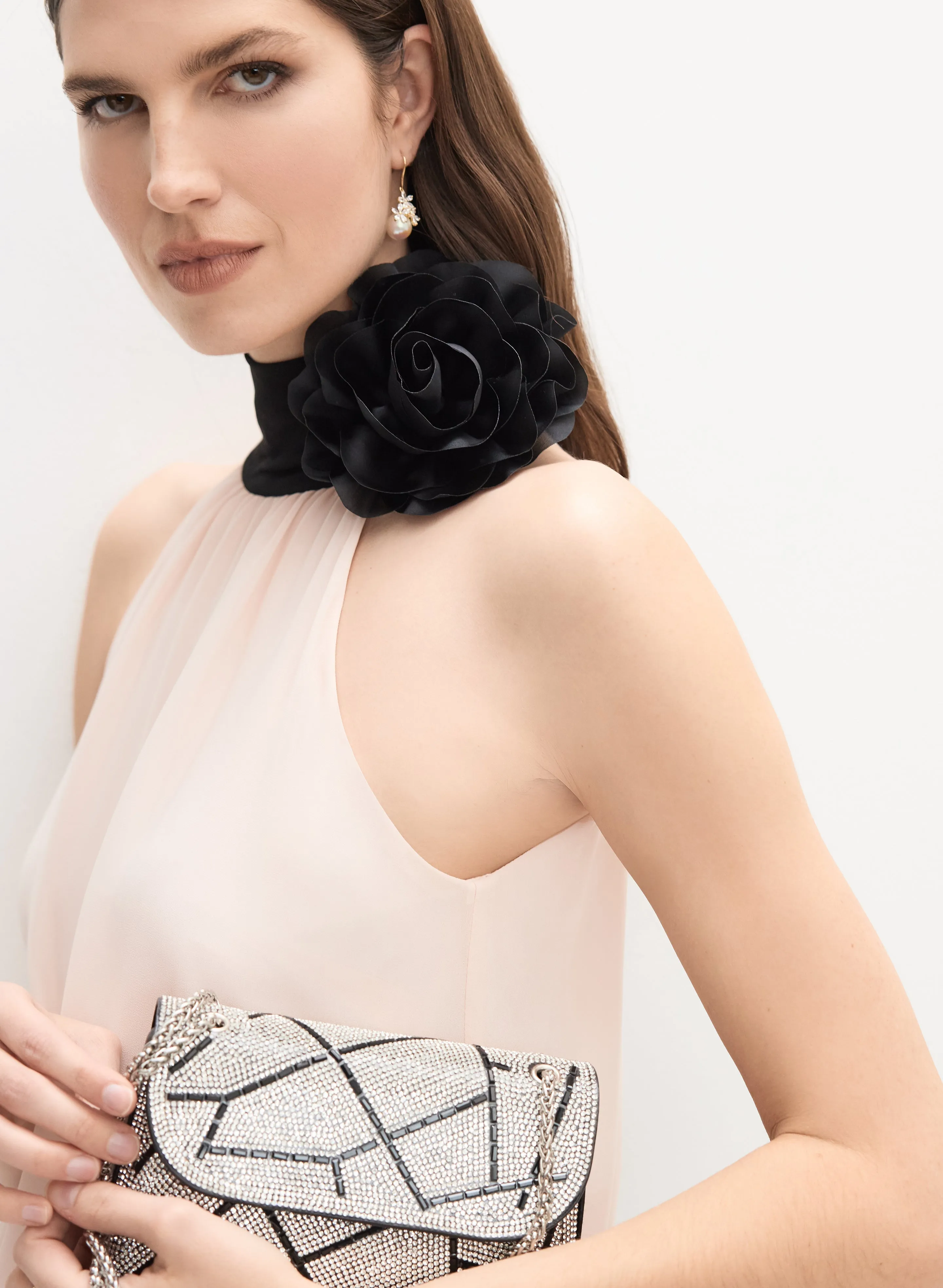 Joseph Ribkoff - Rosette Appliqué Jumpsuit sold by Melanie Lyne product image thumbnail 5