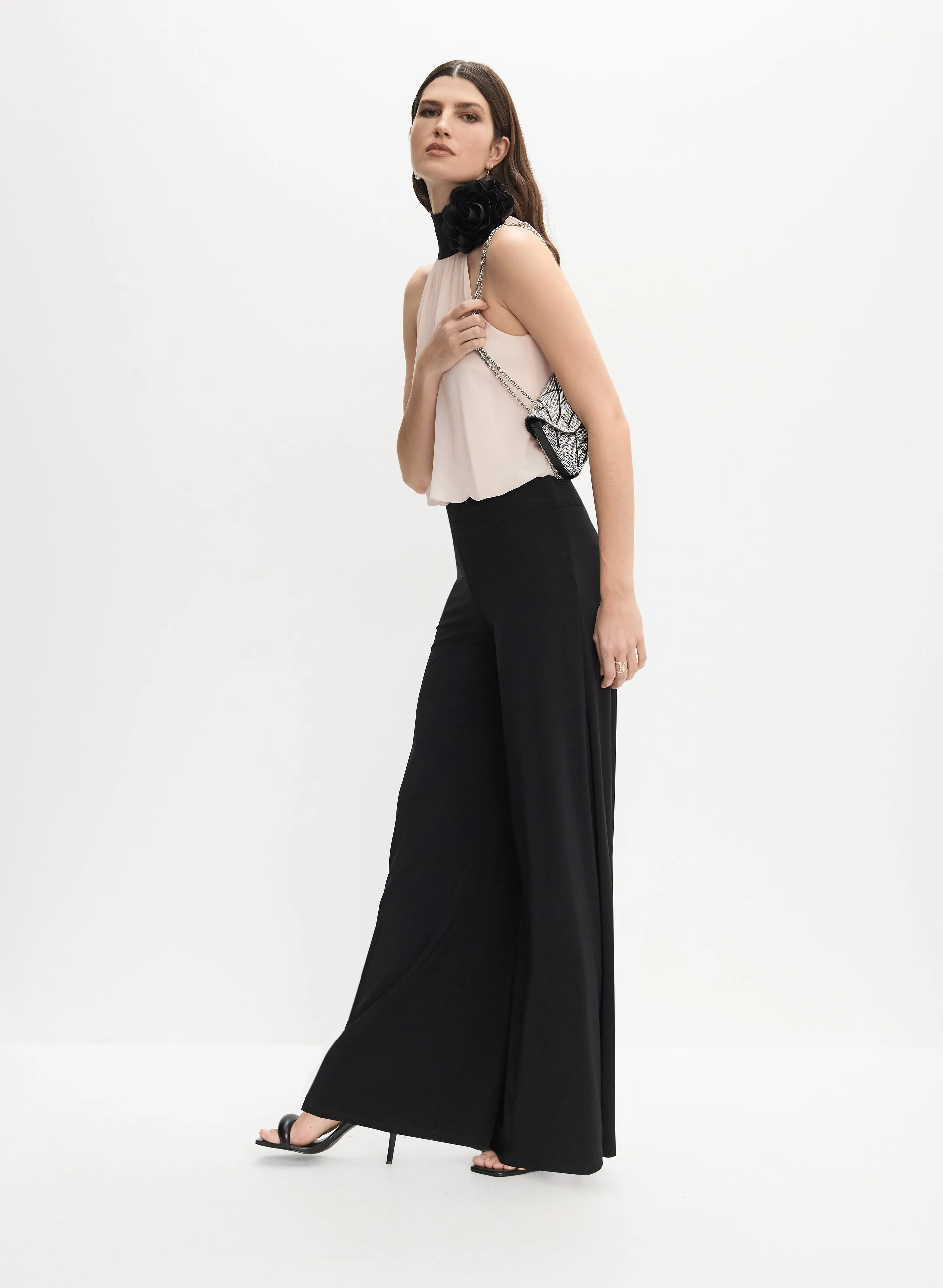 Joseph Ribkoff - Rosette Appliqué Jumpsuit sold by Melanie Lyne product image thumbnail 2