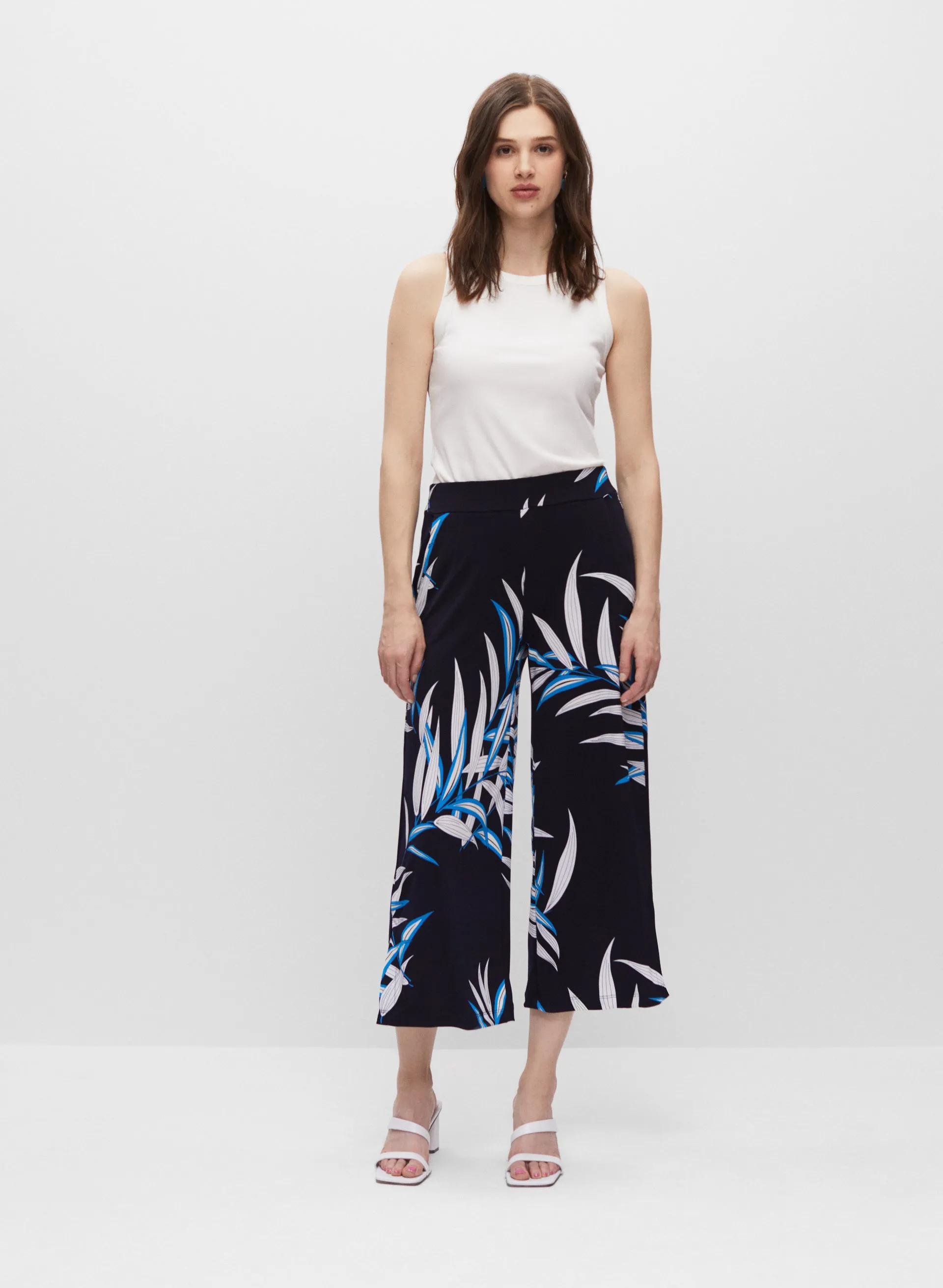 Leaf Print Culotte Pants sold by Melanie Lyne